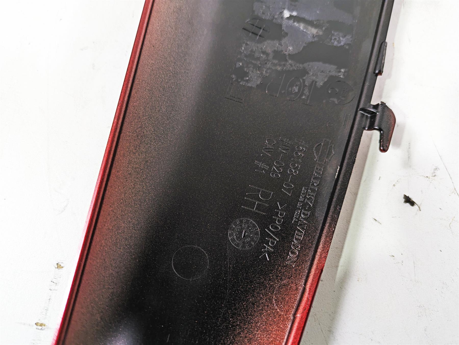 2013 Harley VRSCDX Night Rod Sp Radiator Side Cover Fairing Red Sunglo 66158-07 - Image 12