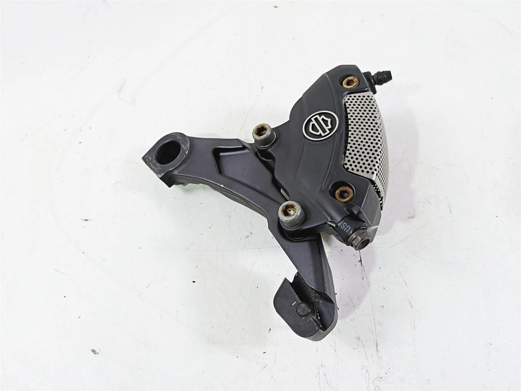 2013 Harley VRSCF Muscle Rod Brembo Rear Brake Caliper + Bracket 43050-08 - Image 2