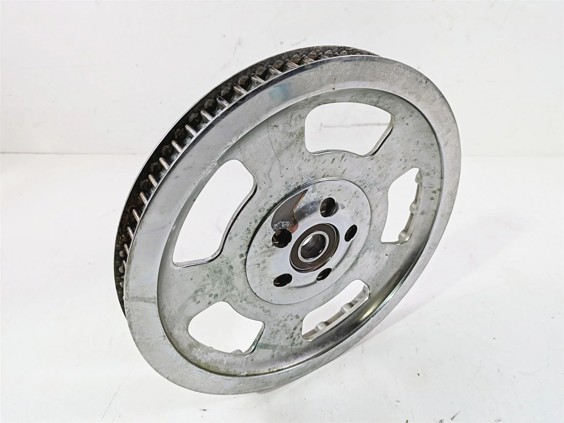 2013 Harley VRSCF Muscle Rod Rear Chrome Drive Belt Sprocket Pulley 72T 40590-07 - Image 12