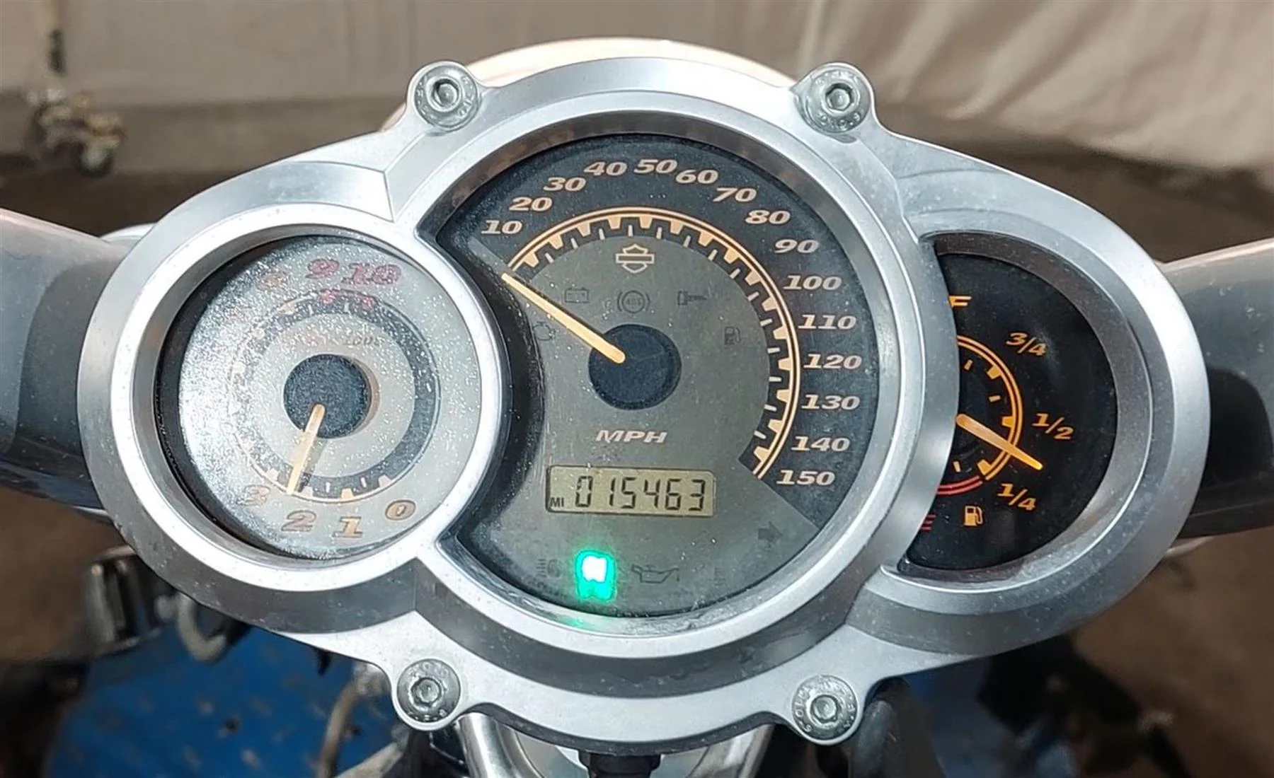 2013 Harley VRSCF Muscle V-Rod Speedometer Gauges Instrument - 15K  71962-09 - Image 2