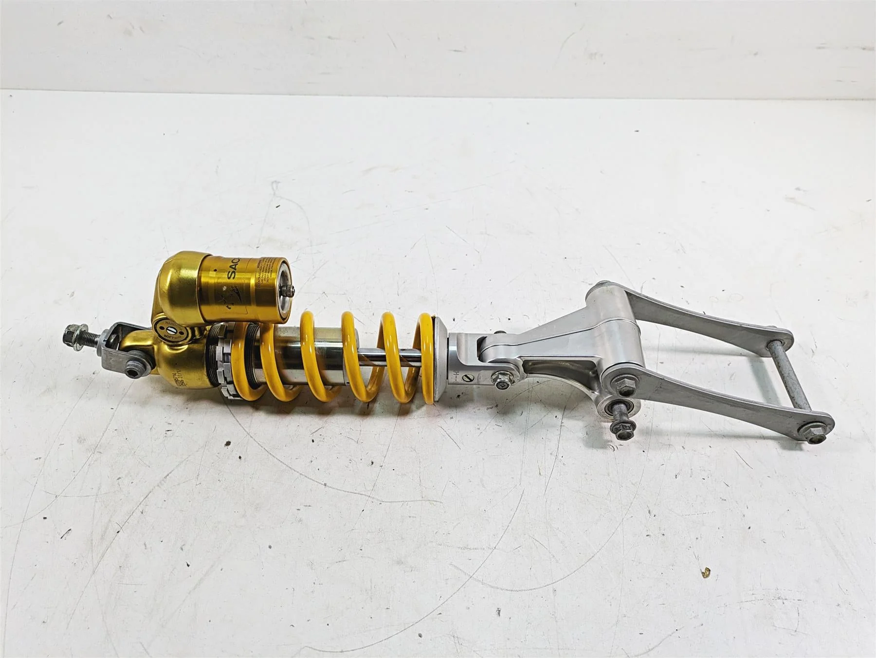 2013 MV Agusta F3 675 ERA Straight Rear Sachs Shock Damper & Linkage 8000B5714 - Image 3