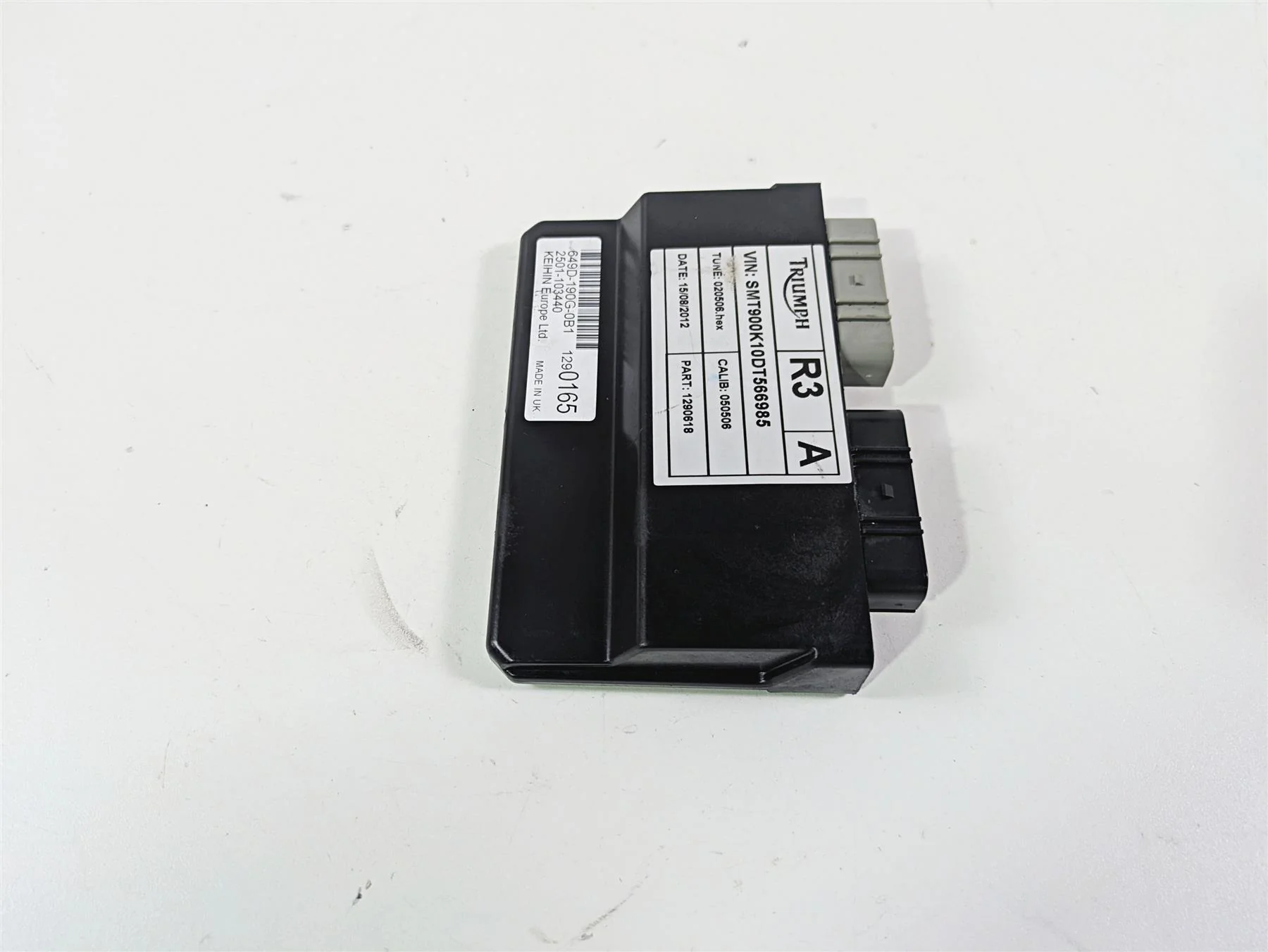 2013 Triumph Bonneville Keihin Cdi Ecu Ecm Engine Control Module T1290618 - Image 2