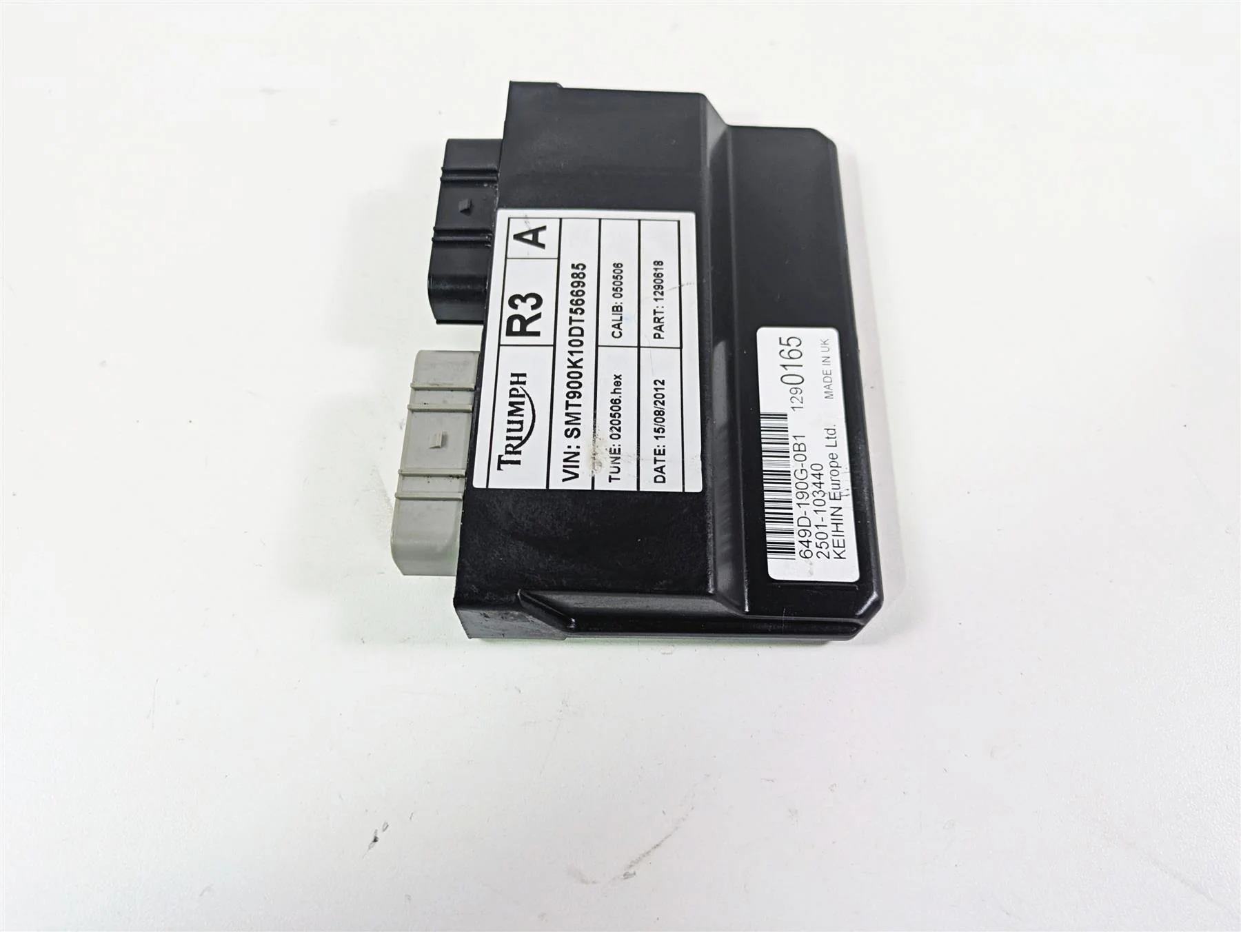 2013 Triumph Bonneville Keihin Cdi Ecu Ecm Engine Control Module T1290618 - Image 4