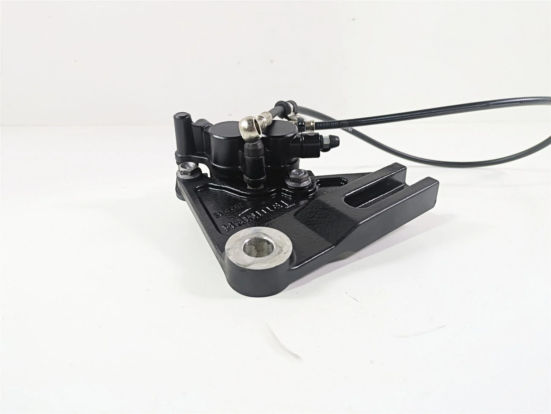2013 Triumph Bonneville Nissin Rear Brake Caliper & Bracket T2020239 - Image 2
