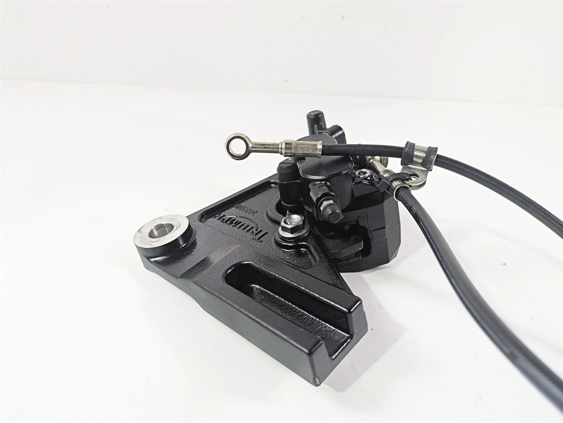 2013 Triumph Bonneville Nissin Rear Brake Caliper & Bracket T2020239 - Image 3