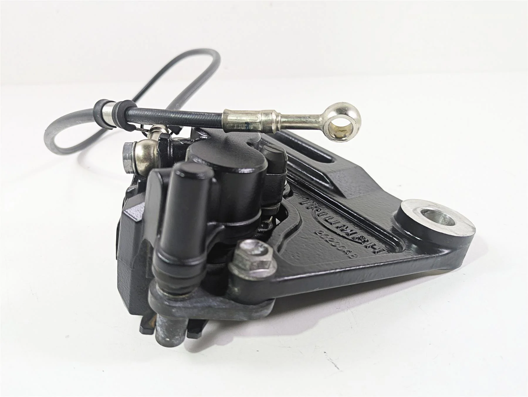 2013 Triumph Bonneville Nissin Rear Brake Caliper & Bracket T2020239 - Image 5