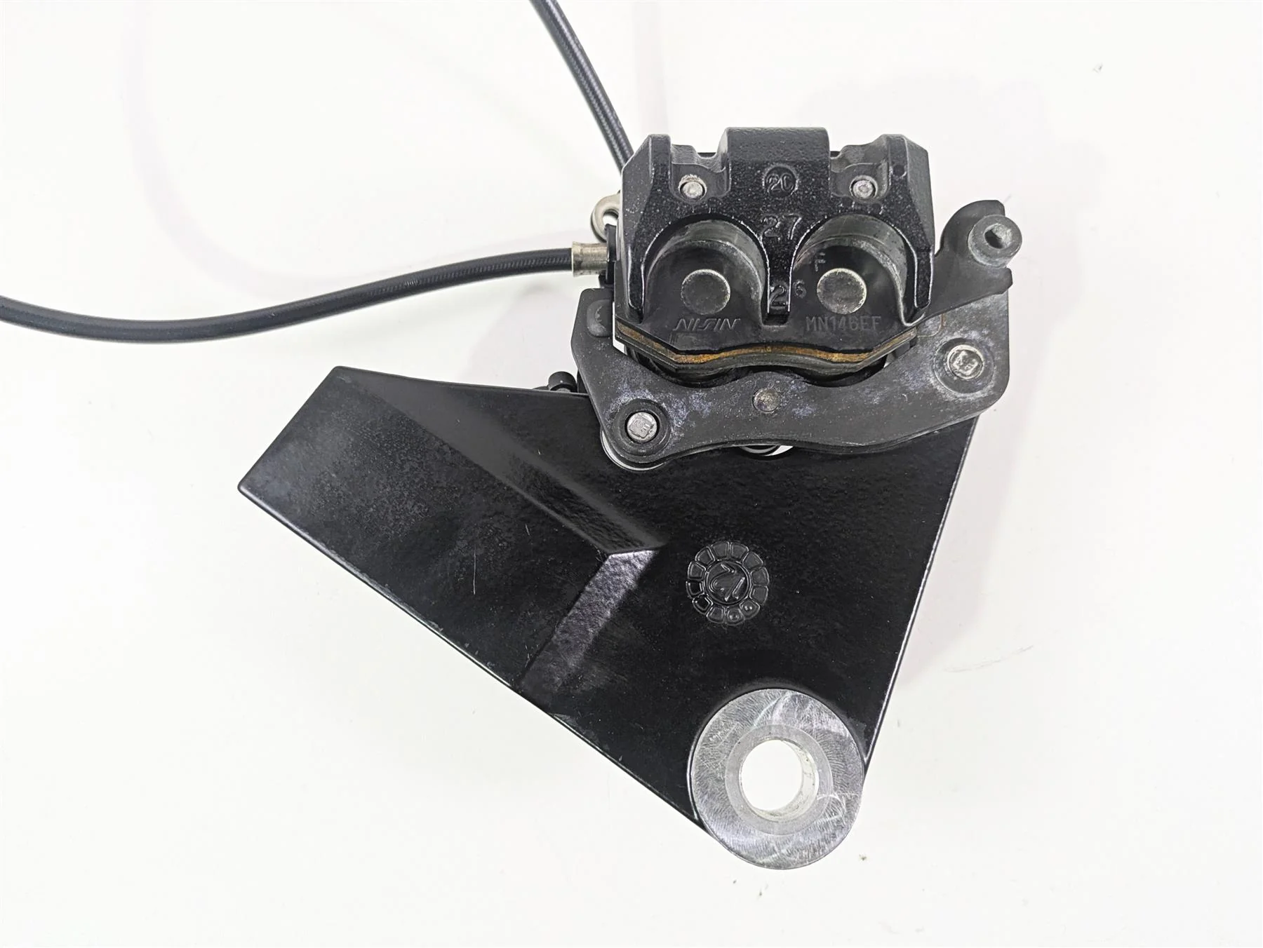 2013 Triumph Bonneville Nissin Rear Brake Caliper & Bracket T2020239 - Image 6