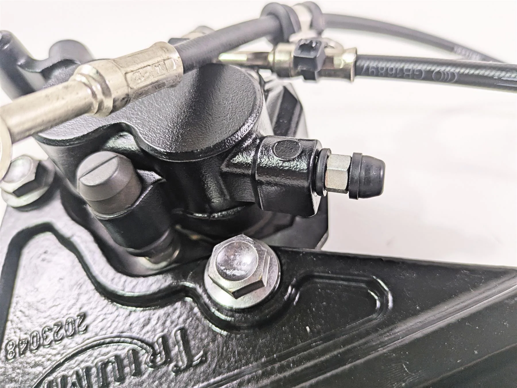 2013 Triumph Bonneville Nissin Rear Brake Caliper & Bracket T2020239 - Image 8