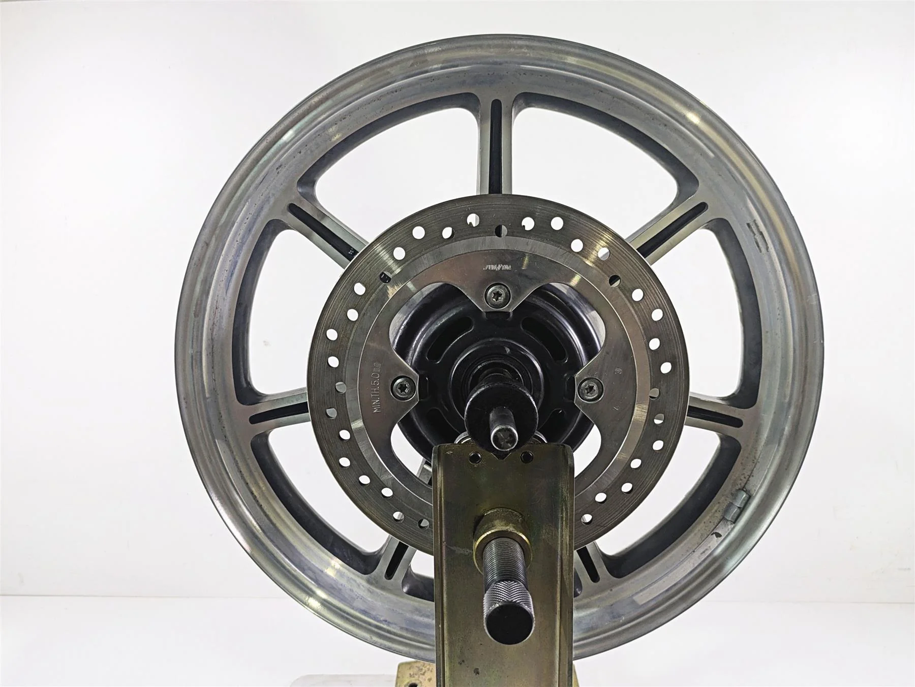 2013 Triumph Bonneville Straight 17x3.5 Rear Wheel Rim T2010485 - Image 10
