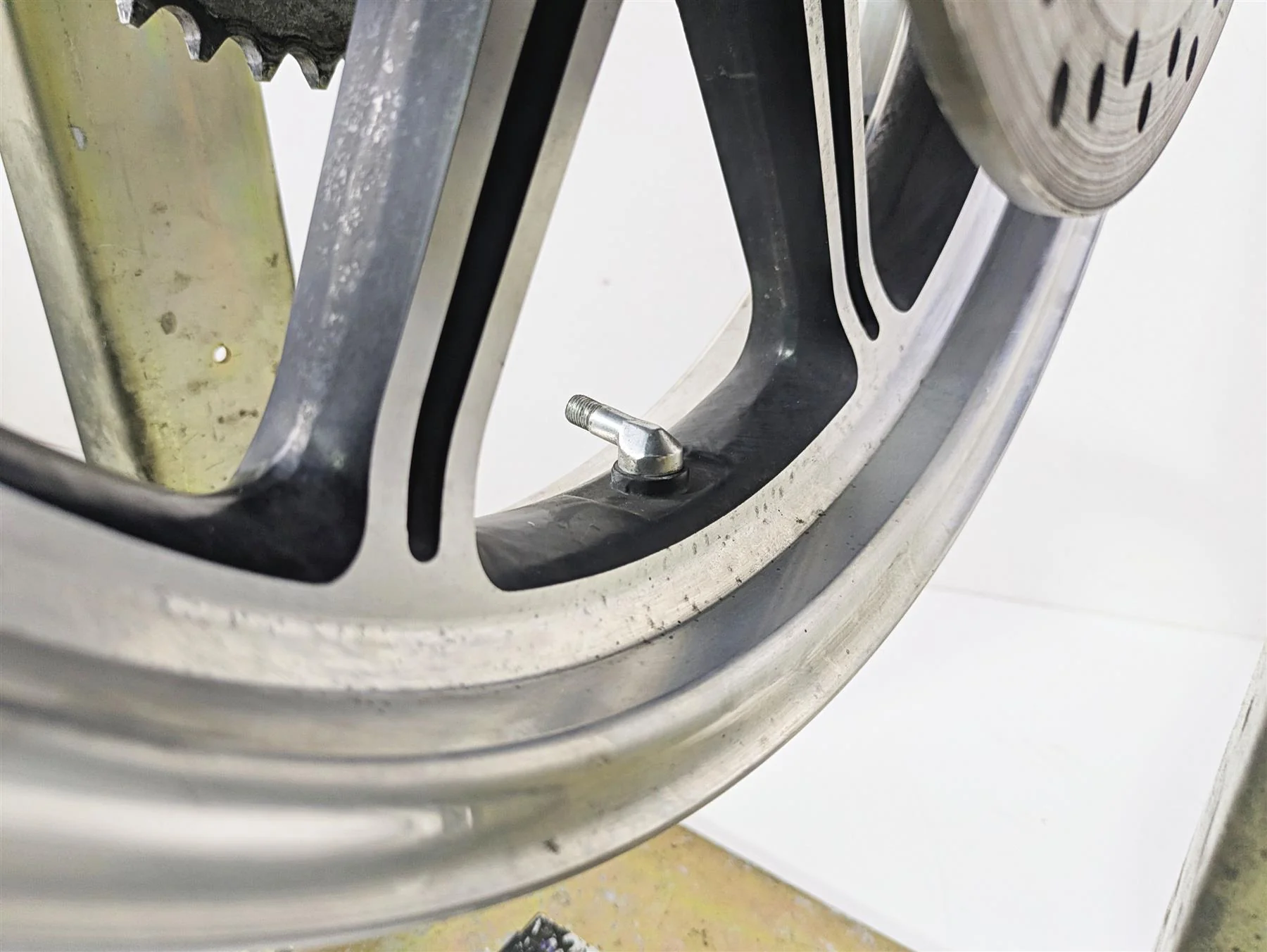2013 Triumph Bonneville Straight 17x3.5 Rear Wheel Rim T2010485 - Image 7