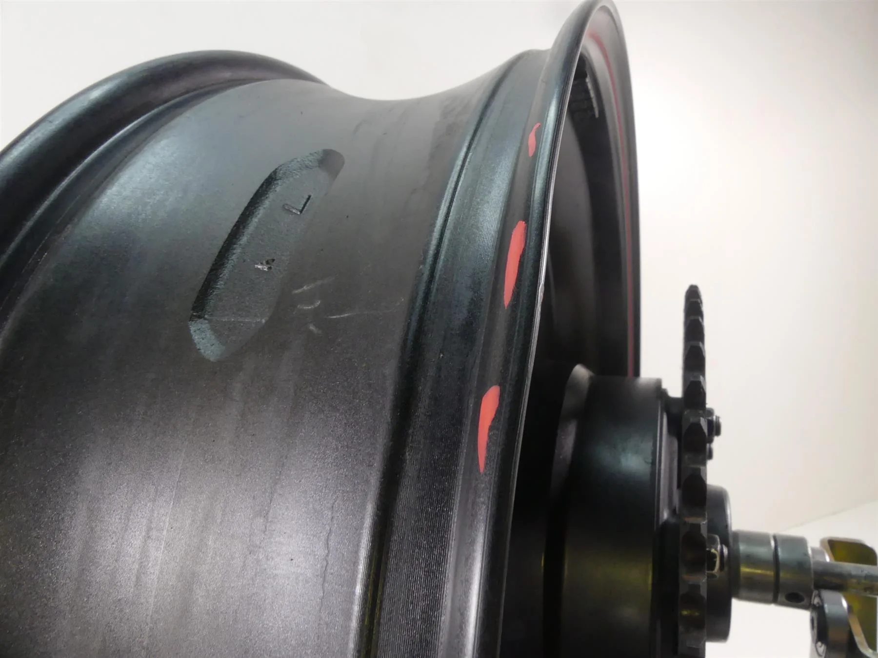 2013 Triumph Street Triple 675R Rear Wheel Rim 17x5.5 -Read T2011009 - Image 9