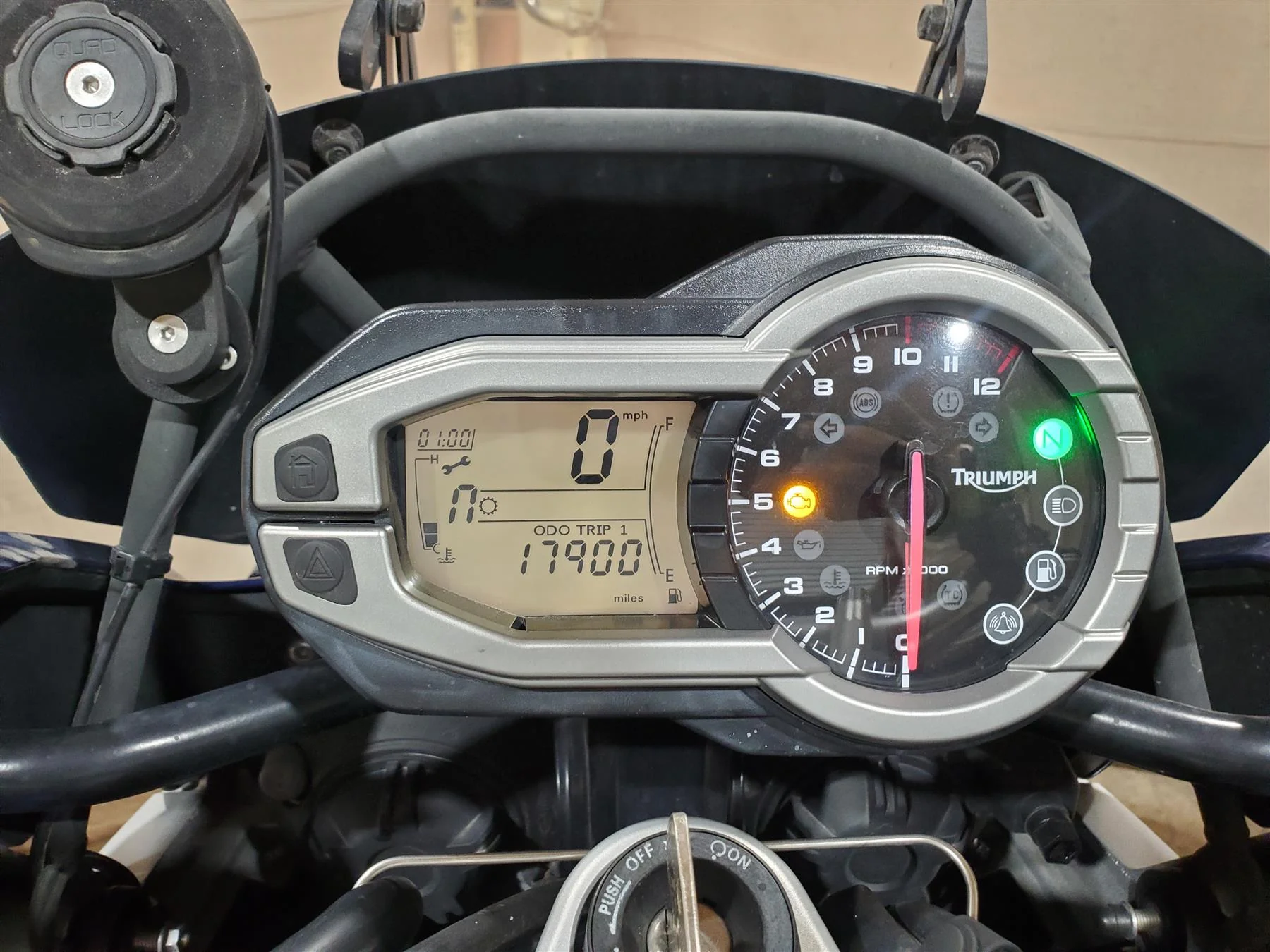 2013 Triumph Tiger 1215 Explorer Speedometer Gauge Instrument - 17k T2503135 - Image 2