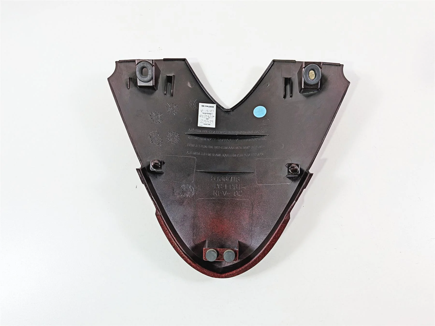 2013 Victory Vision Tour Center Top Red Air Box Cover Fairing 5436418 - Image 7
