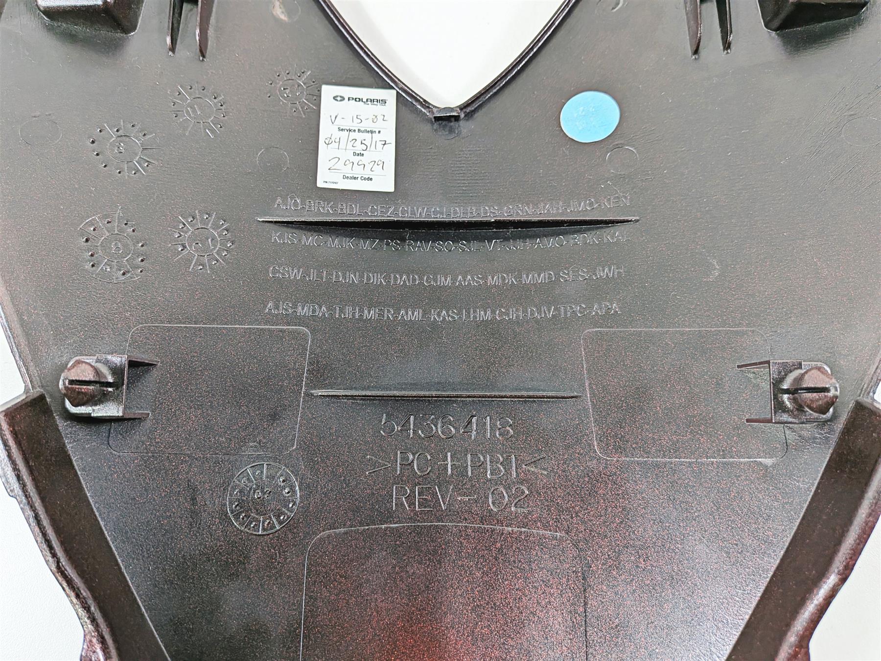 2013 Victory Vision Tour Center Top Red Air Box Cover Fairing 5436418 - Image 8