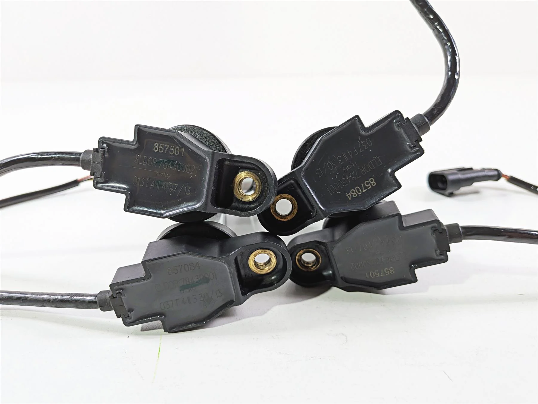 2014 Aprilia RSV4 RR Factory Eldor Ignition Coil Set 857084 857501 - Image 11