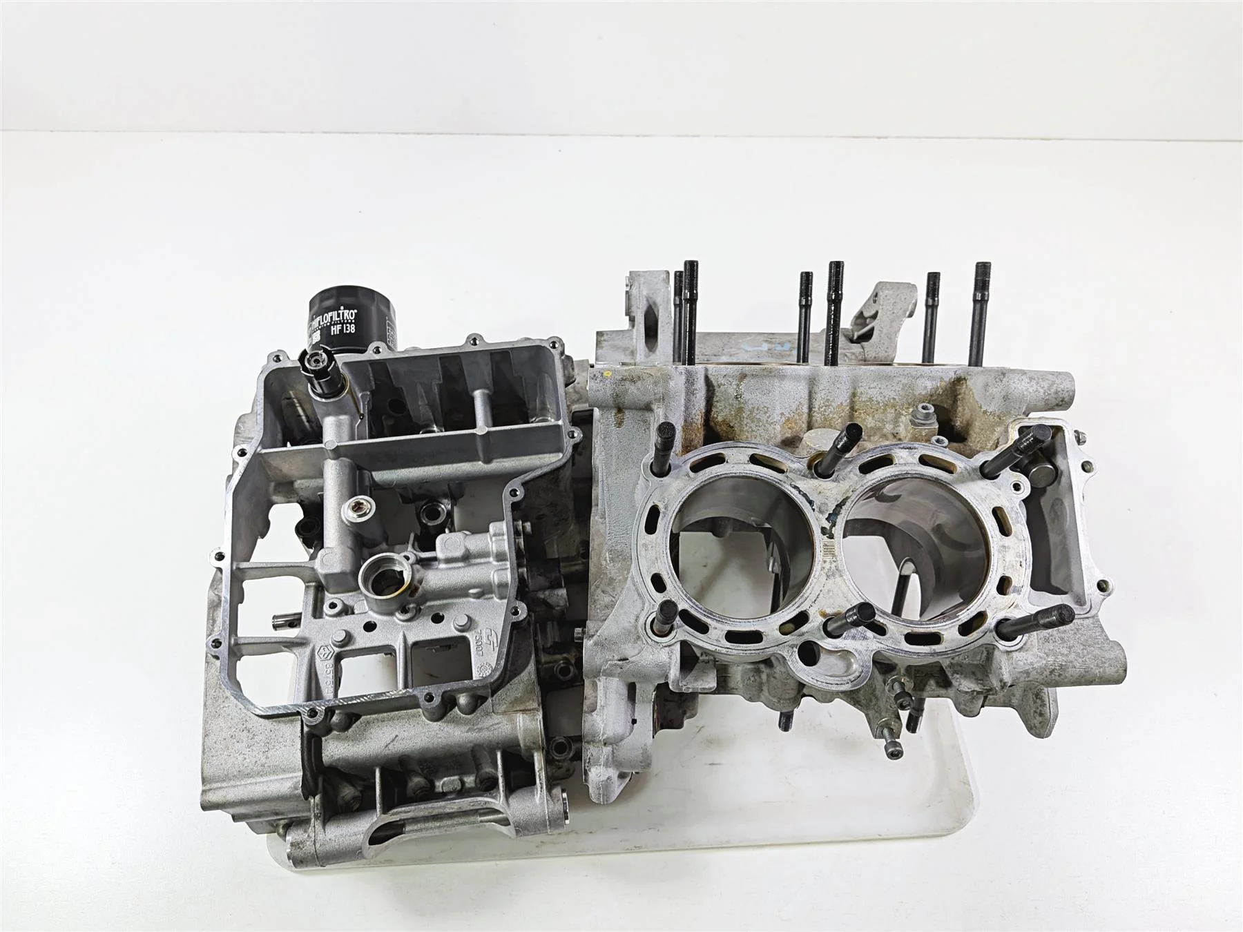 2014 Aprilia RSV4 RR Factory Engine Crankcase Crank Case Jug Set 2A000674 - Image 10