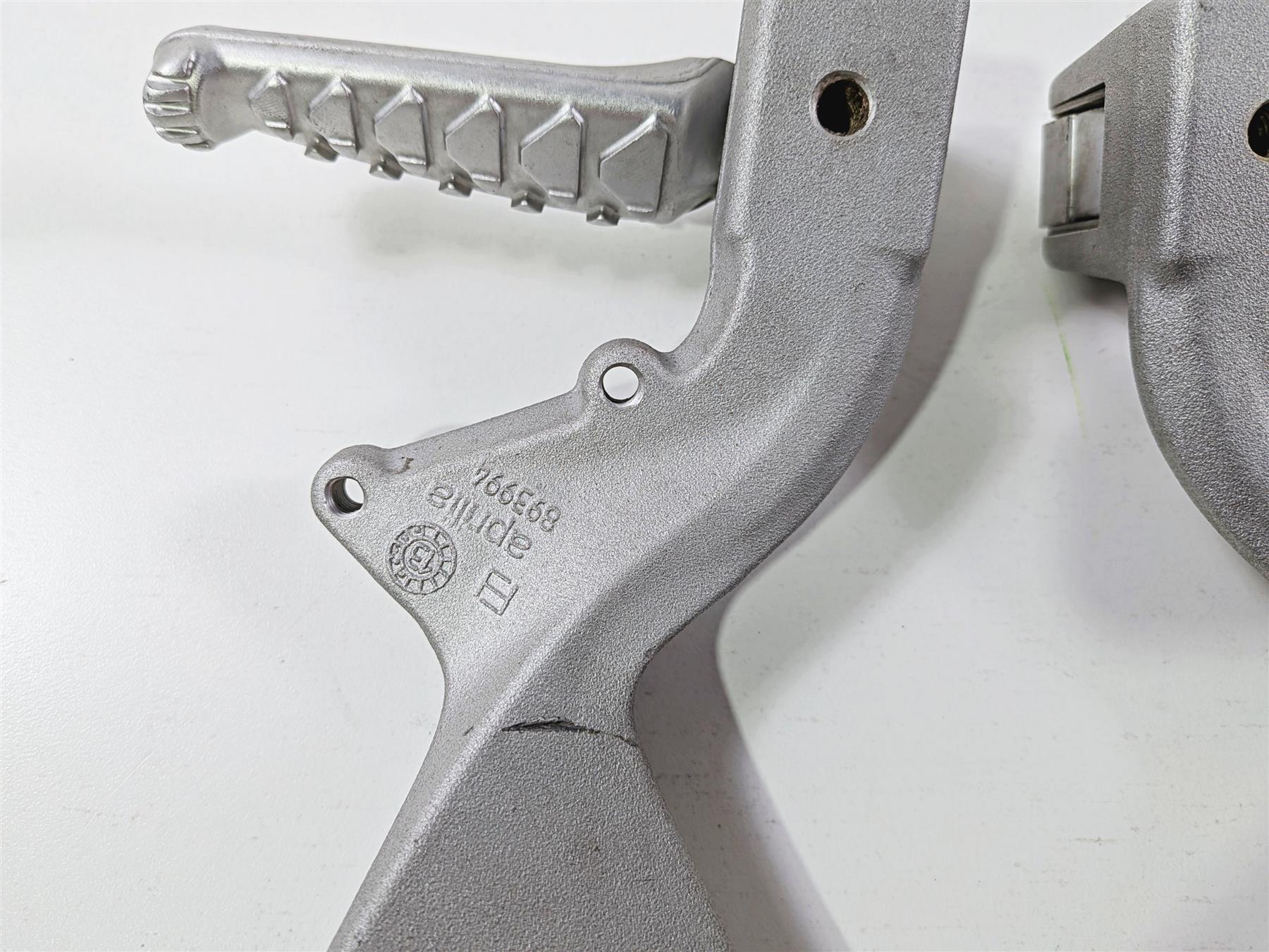2014 Aprilia RSV4 RR Factory Rear Passenger Foot Peg Rest Set 893996 893997 - Image 12