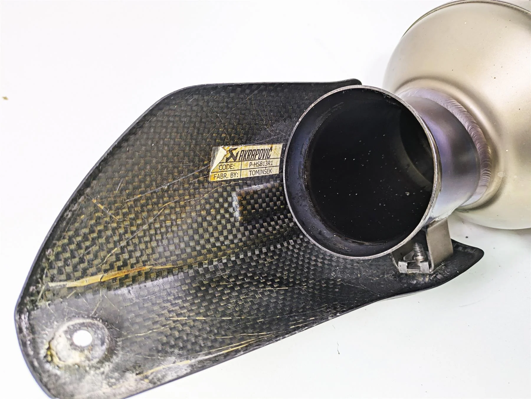 2014 BMW K1300S K40 Akrapovic Titanium Exhaust Pipe Can M-HALAG001 71607718438 - Image 10