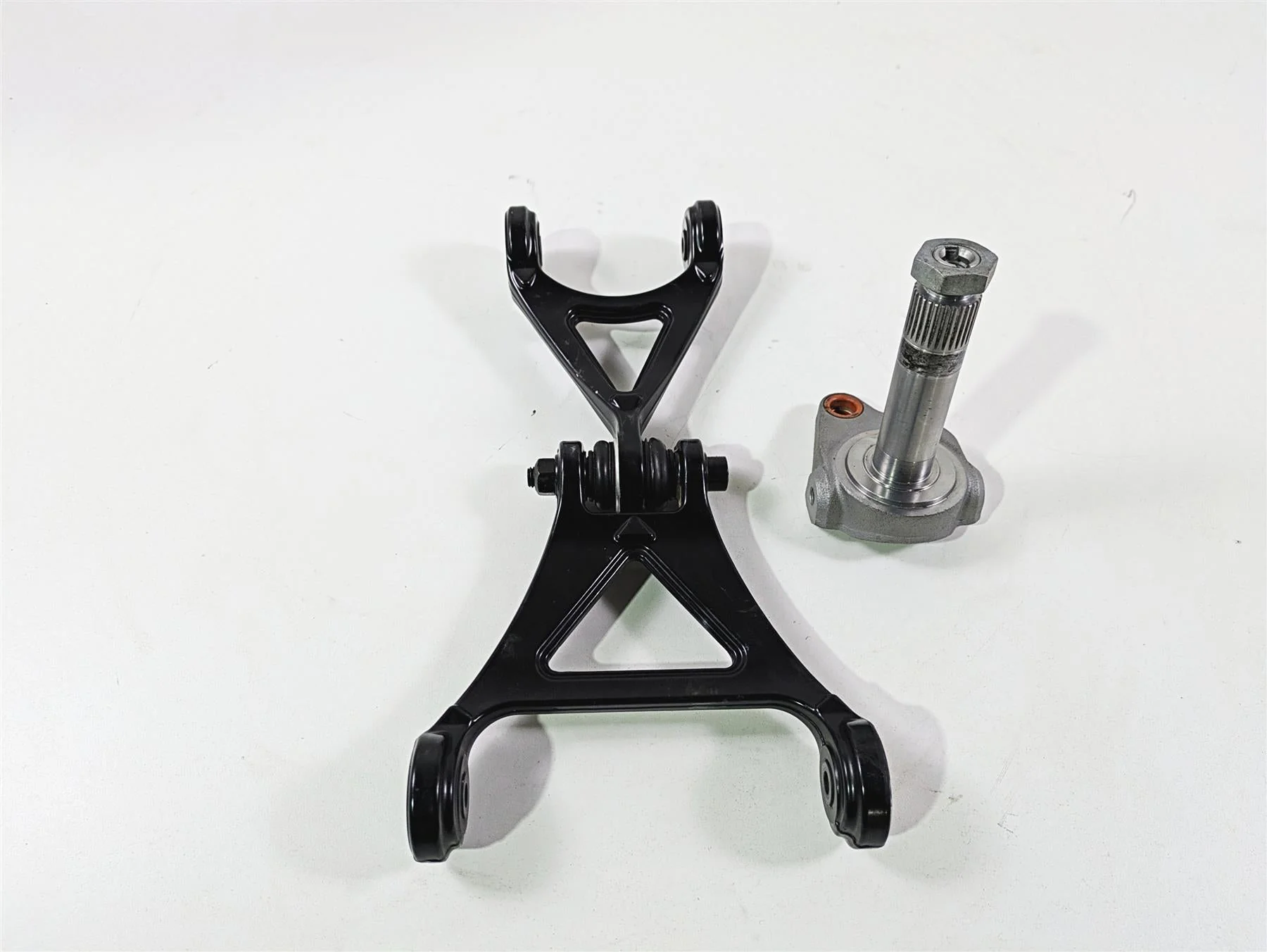 2014 BMW K1300S K40 Front Fork Shear Joint Link Set 31447676056 - Image 3