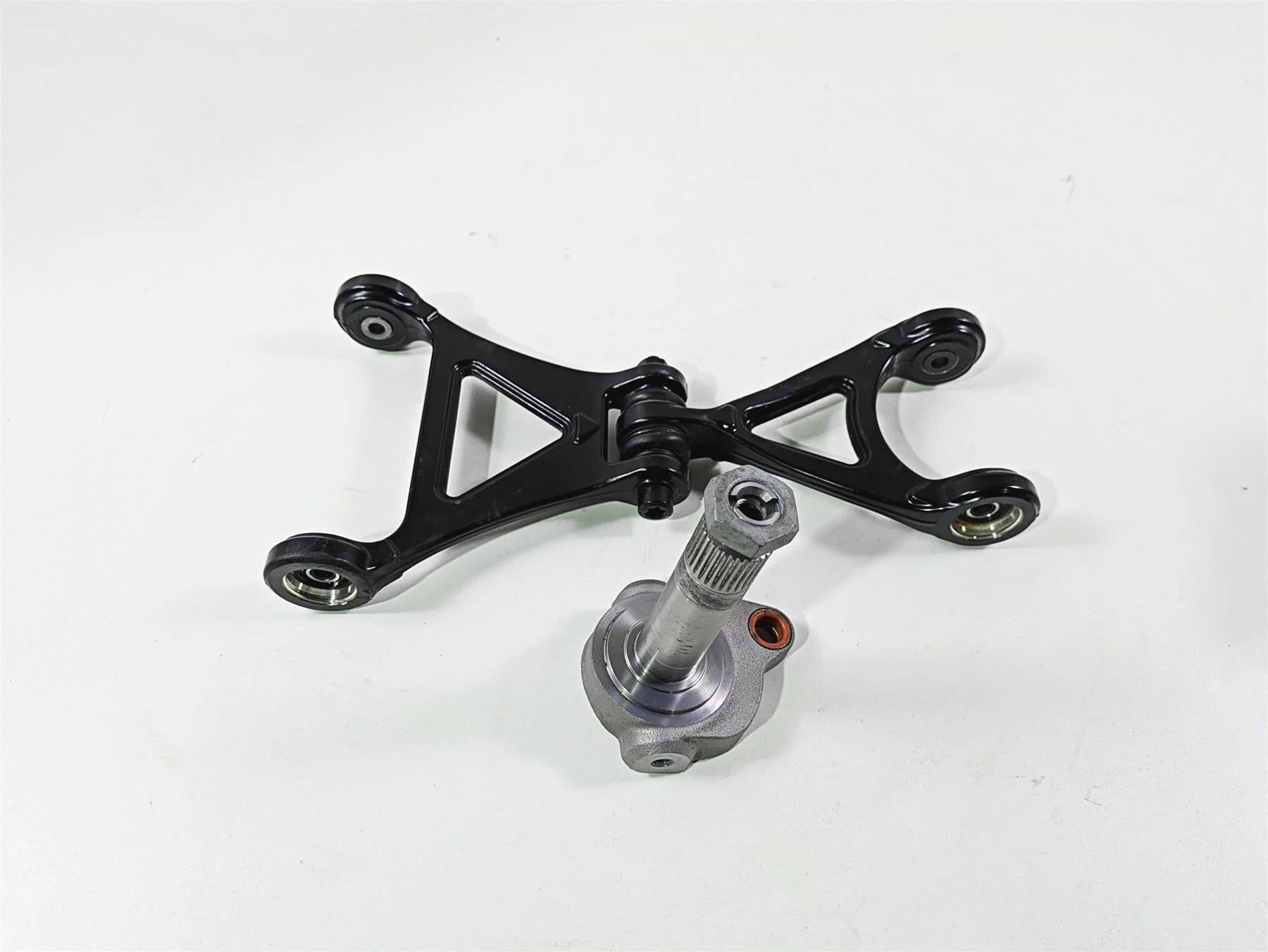 2014 BMW K1300S K40 Front Fork Shear Joint Link Set 31447676056 - Image 4