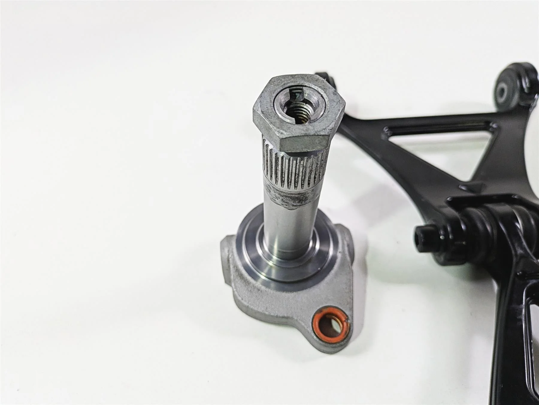 2014 BMW K1300S K40 Front Fork Shear Joint Link Set 31447676056 - Image 6