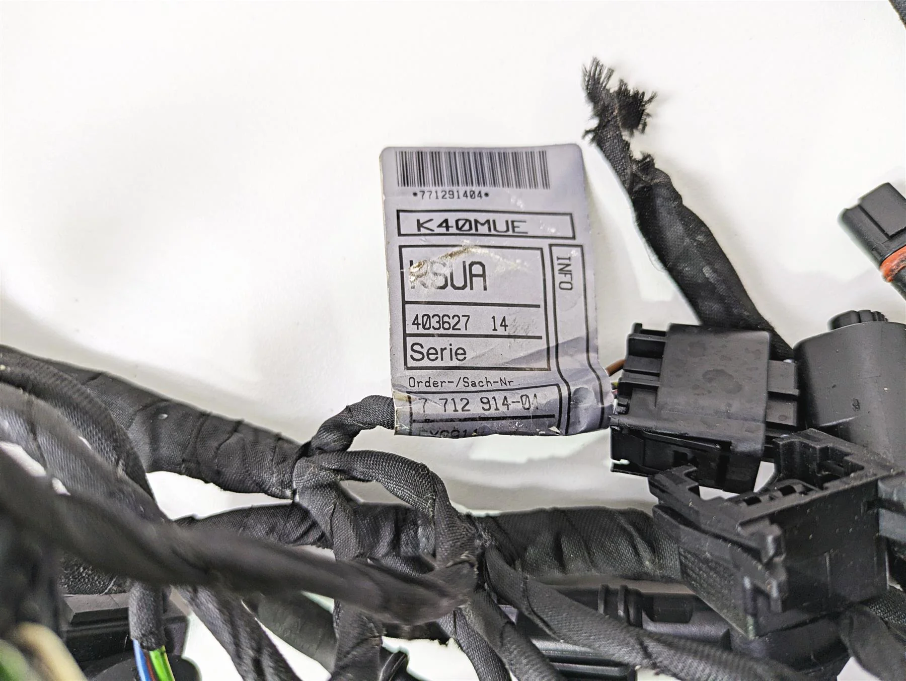 2014 BMW K1300S K40 Main & Engine Wiring Harness 61117712914 12517726207 - Image 4