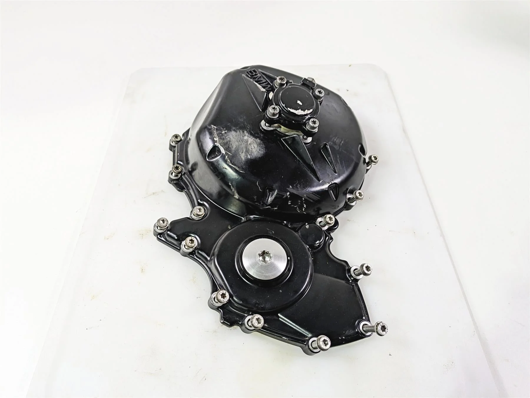 2014 BMW K1300S K40 Right Side Engine Clutch Cover 11147714011 7707392 - Image 2