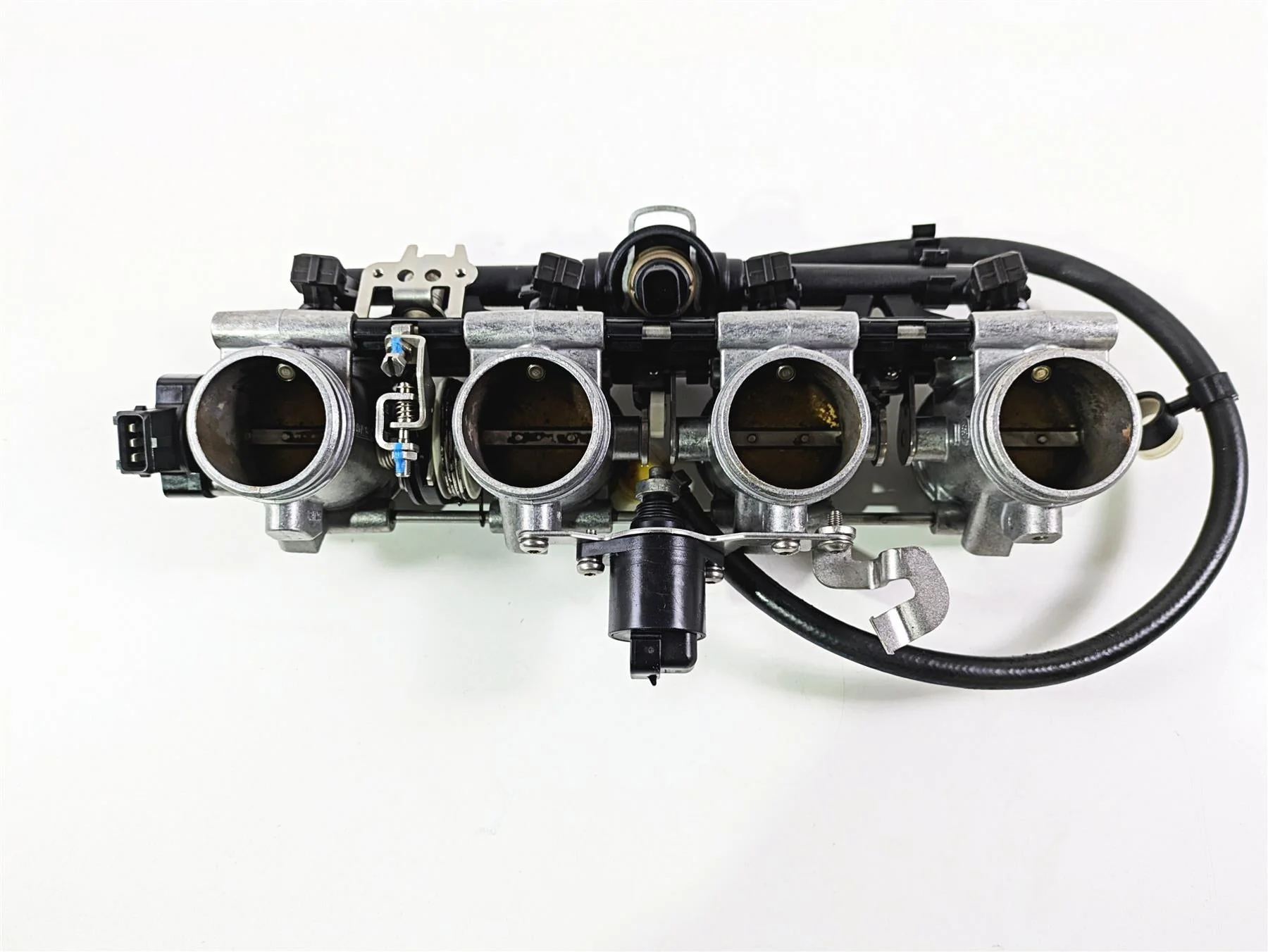 2014 BMW K1300S K40 Throttle Body Bodies Fuel Injectors Set 13547712156 - Image 5