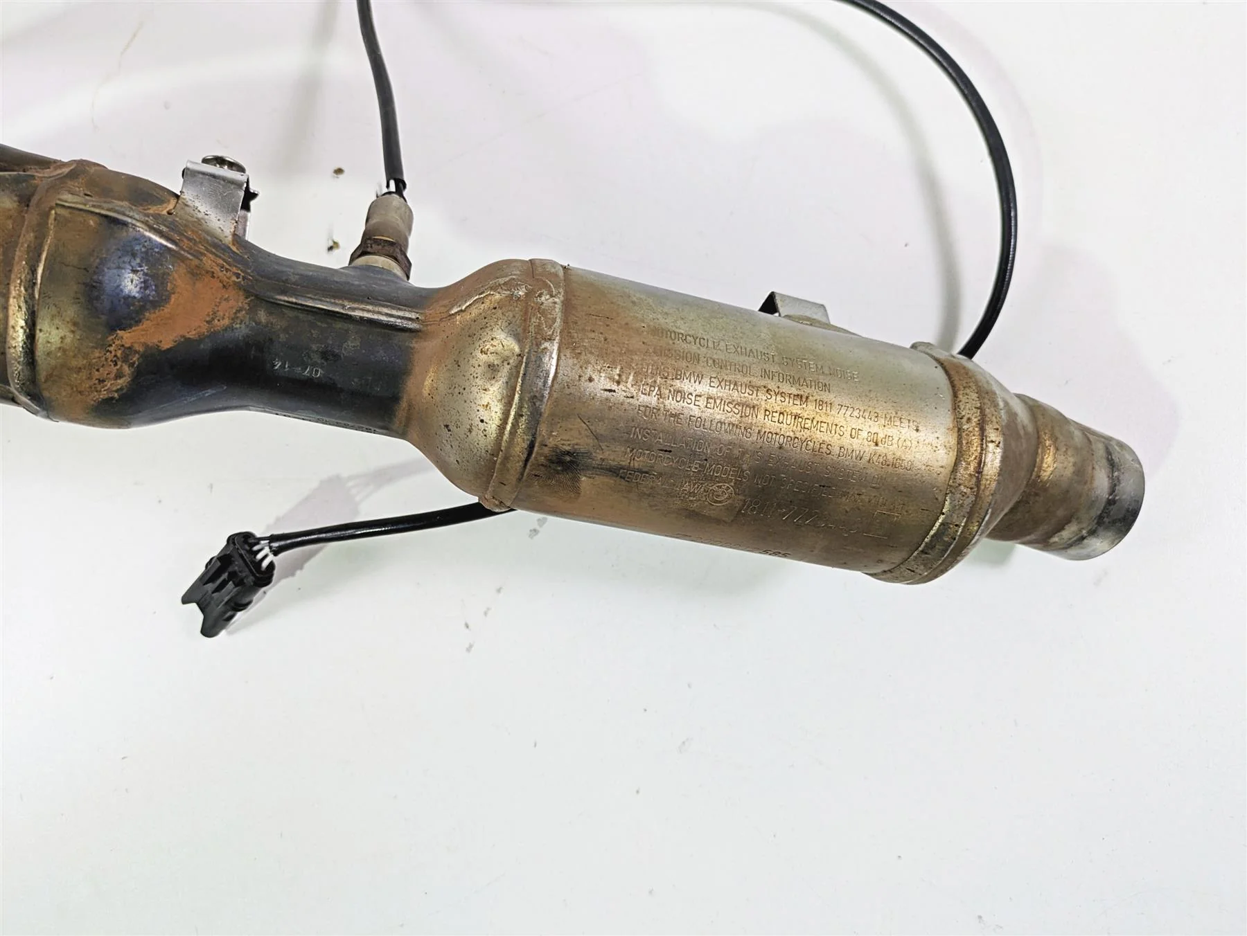 2014 BMW K1600 GTL  K48 Left Exhaust Header Manifold + Heat Shield 18518546714 - Image 10