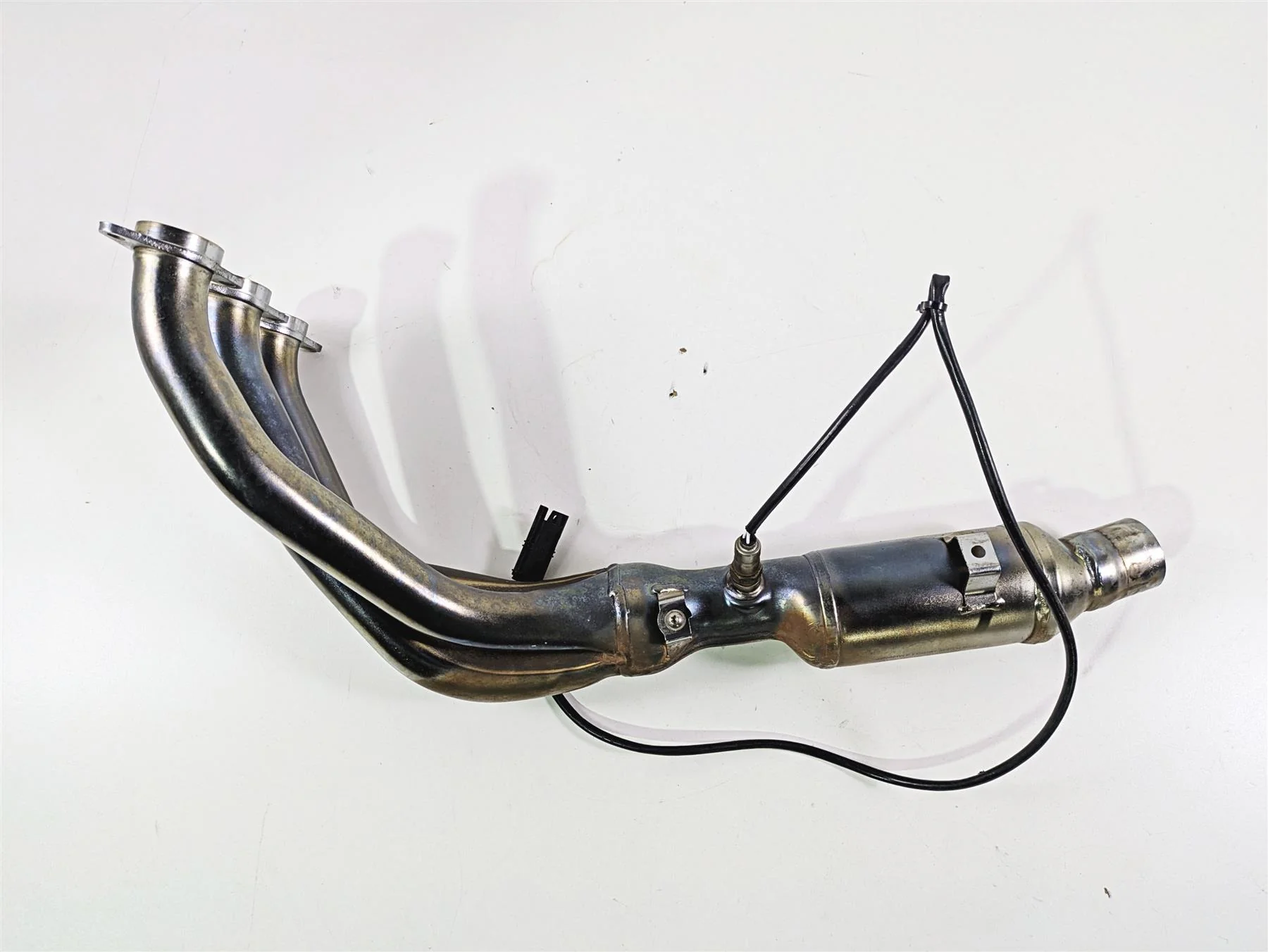 2014 BMW K1600 GTL  K48 Left Exhaust Header Manifold + Heat Shield 18518546714 - Image 9