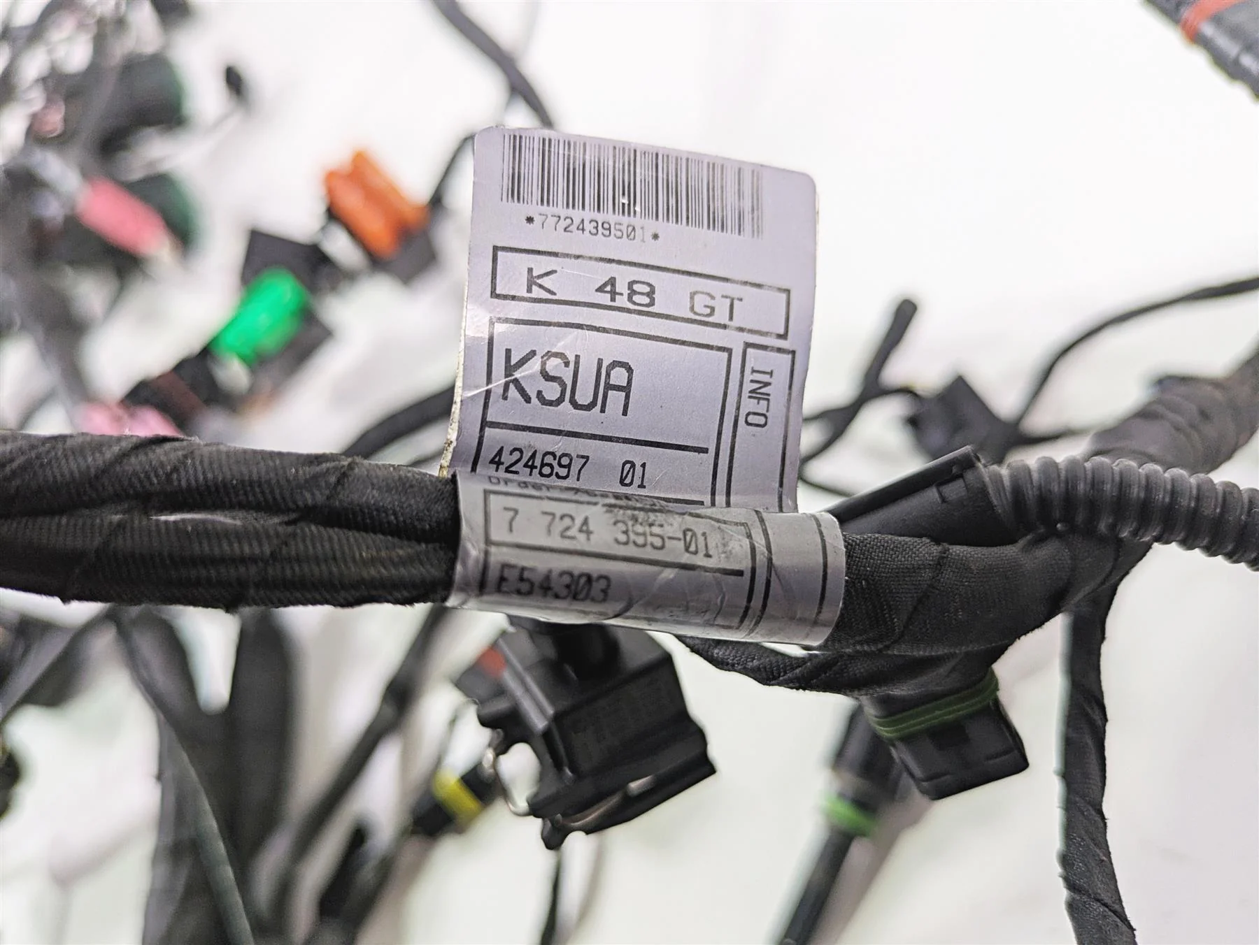 2014 BMW K1600 GTL  K48 Main & Engine Wiring Harness 61118549680 12517724395 - Image 2
