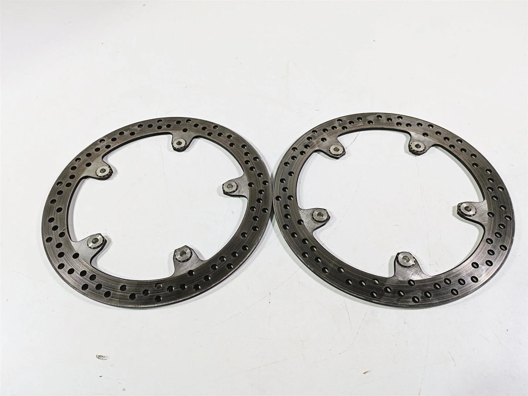 2014 BMW R nine T R9T K21 320mm Front Brake Disc Rotor Set 34118526575 - Image 4