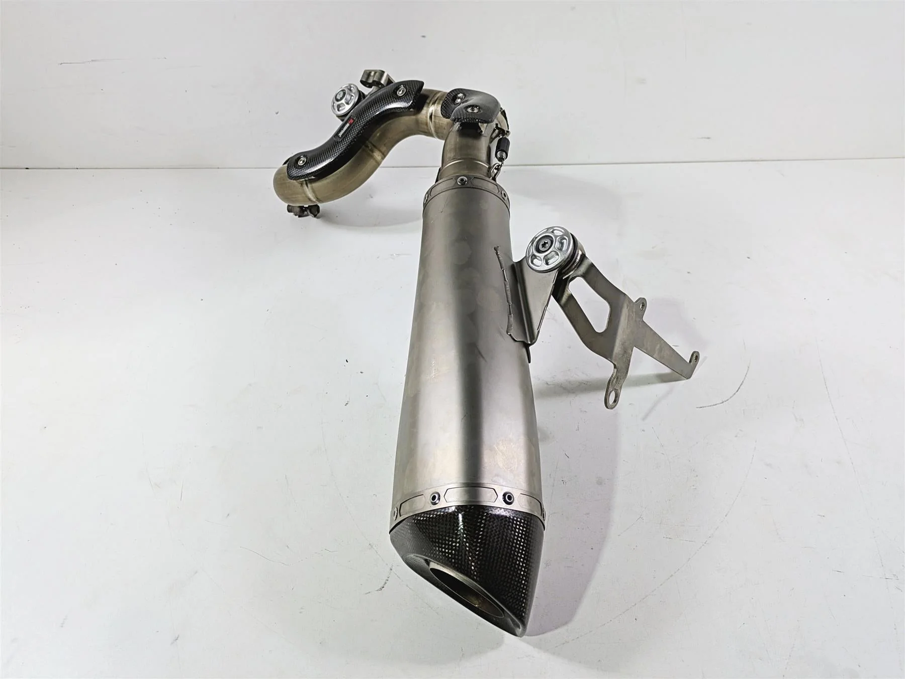 2014 BMW R nine T R9T K21 Akrapovic Titanium Slip On Link Pipe Exhaust S-B12SO13 - Image 3