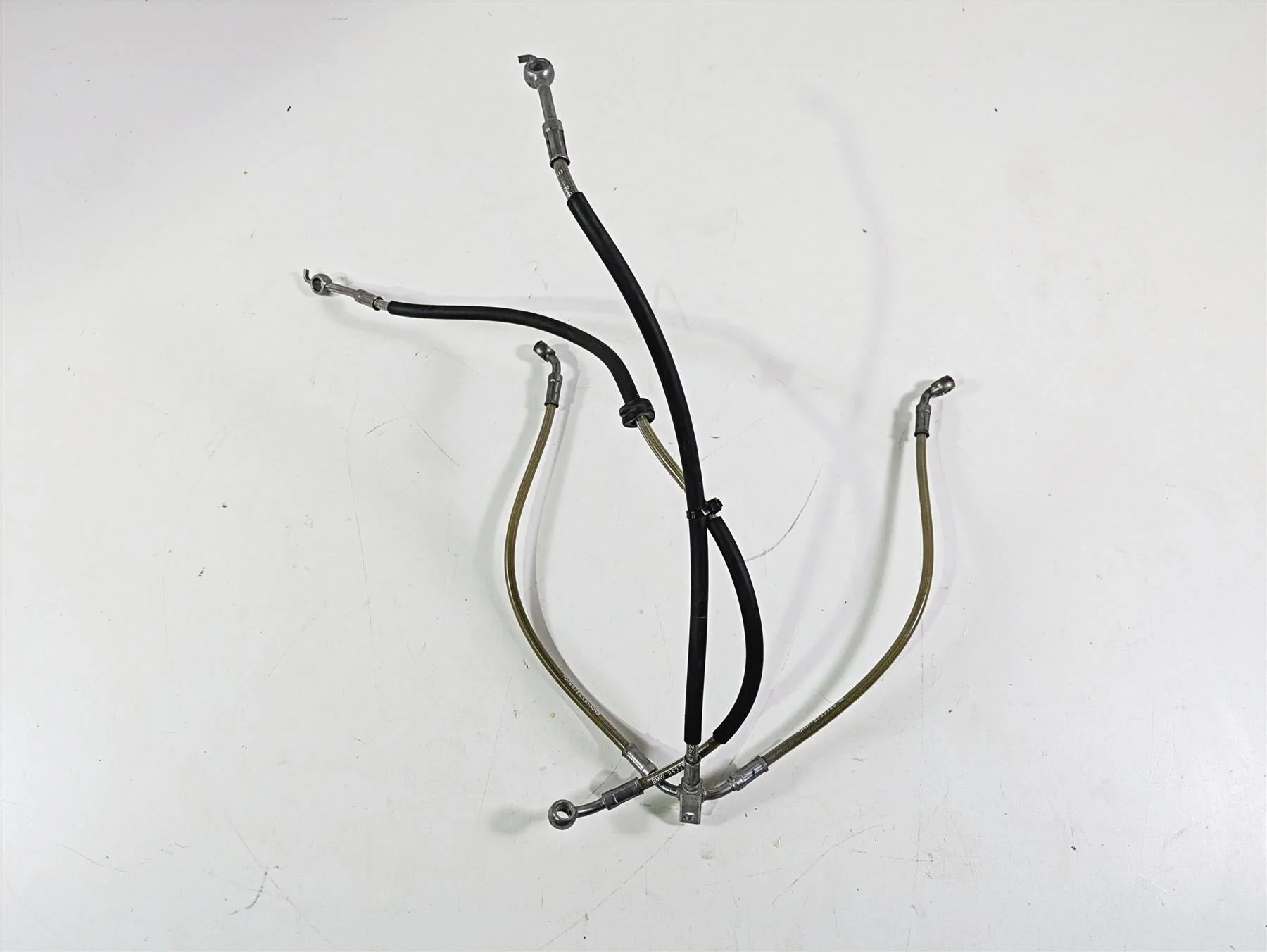 2014 BMW R nine T R9T K21 Front Abs Brake Line Set 34328533934 34328533908 - Image 5