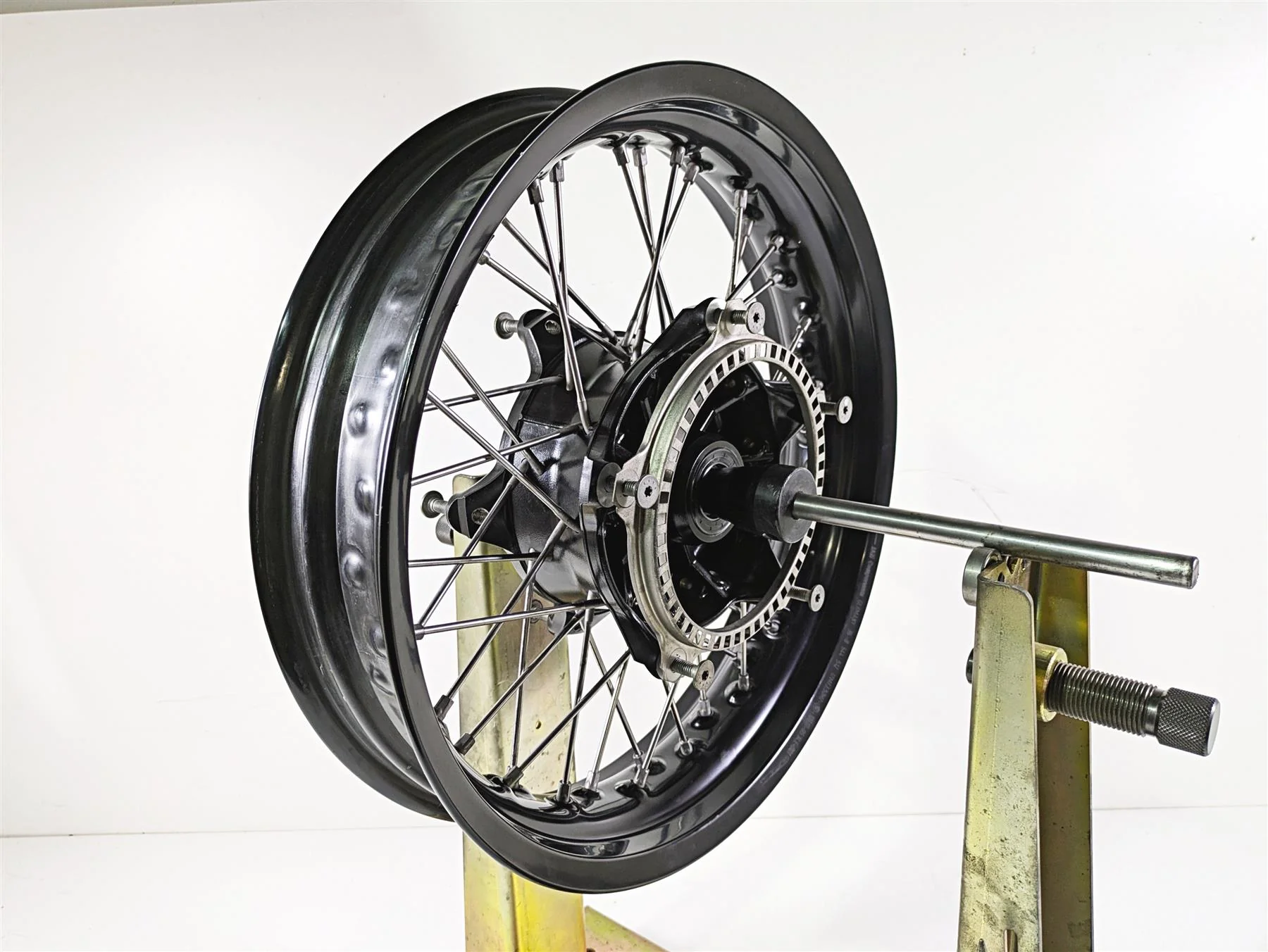 2014 BMW R nine T R9T K21 Front Wheel Rim Black Spoke 17x3.5 -Ding 36318546108 - Image 3