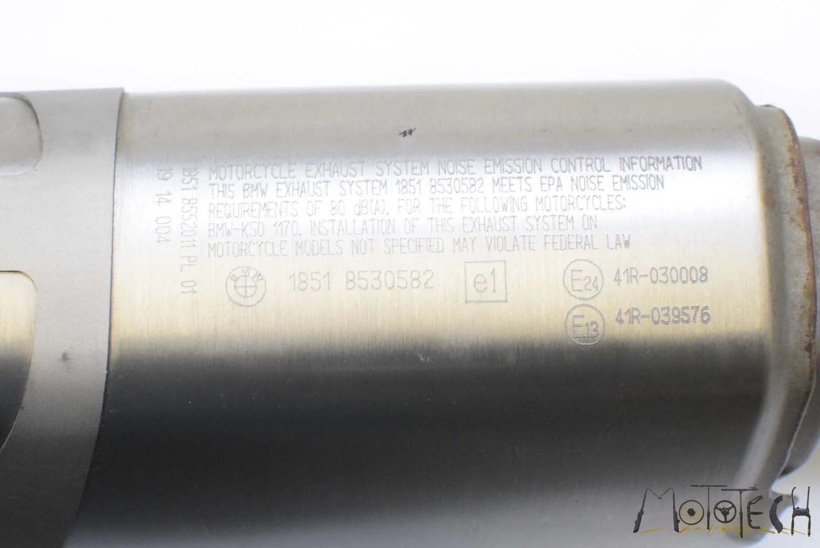 2014 BMW R1200 GS GSW OEM Exhaust Pipe Muffler Silencer 18518525082 - Image 12