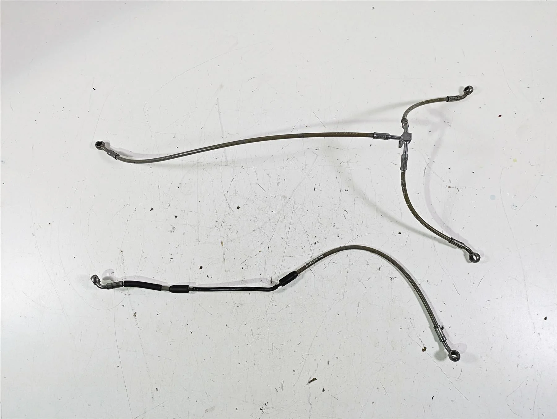 2014 BMW R1200 RT RTW K52 Front Abs Brake Line Set 34328541828 34328541829