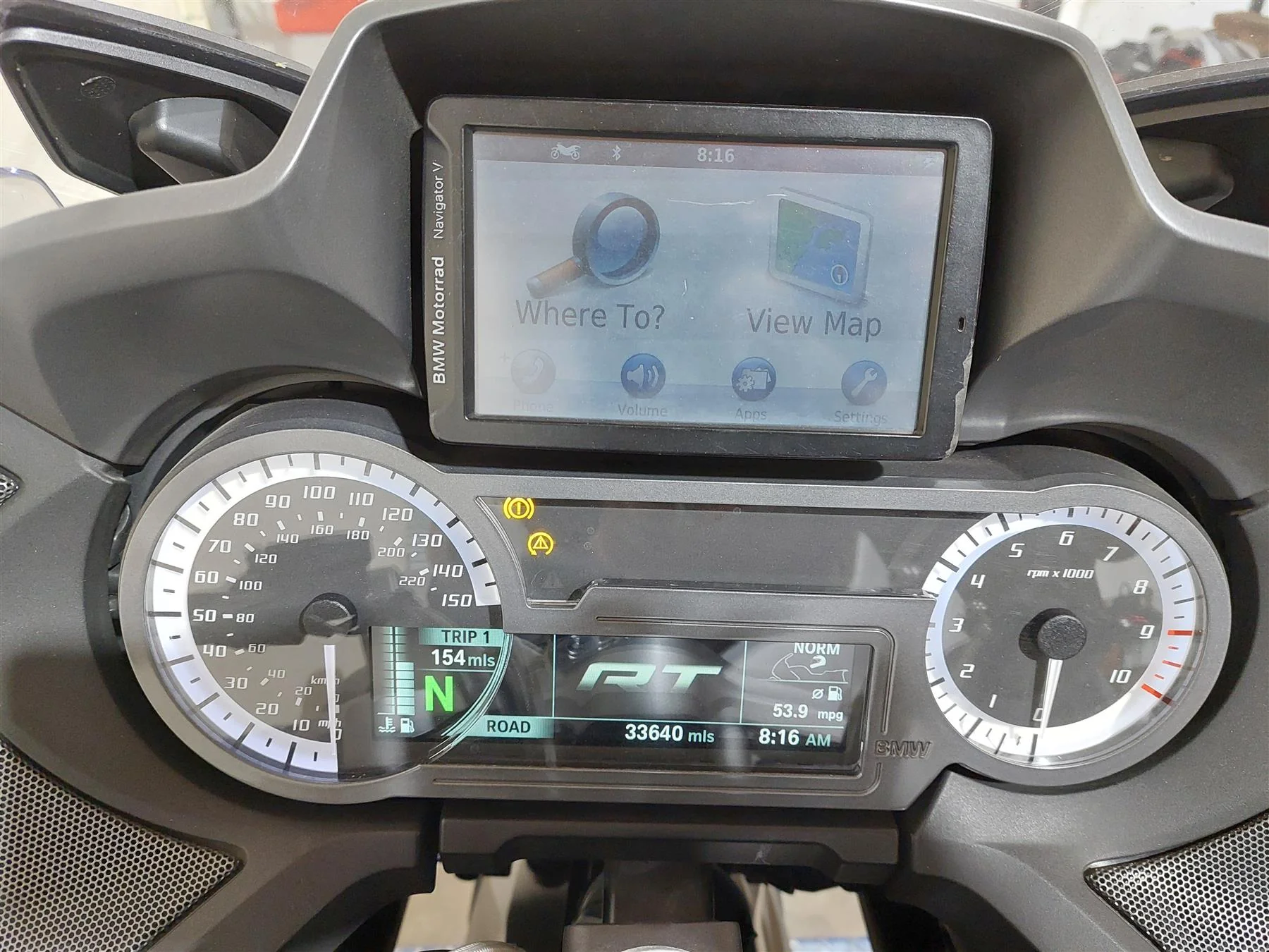 2014 BMW R1200 RT RTW K52 Speedometer Gauge Instrument 33K 62118554693 - Image 2