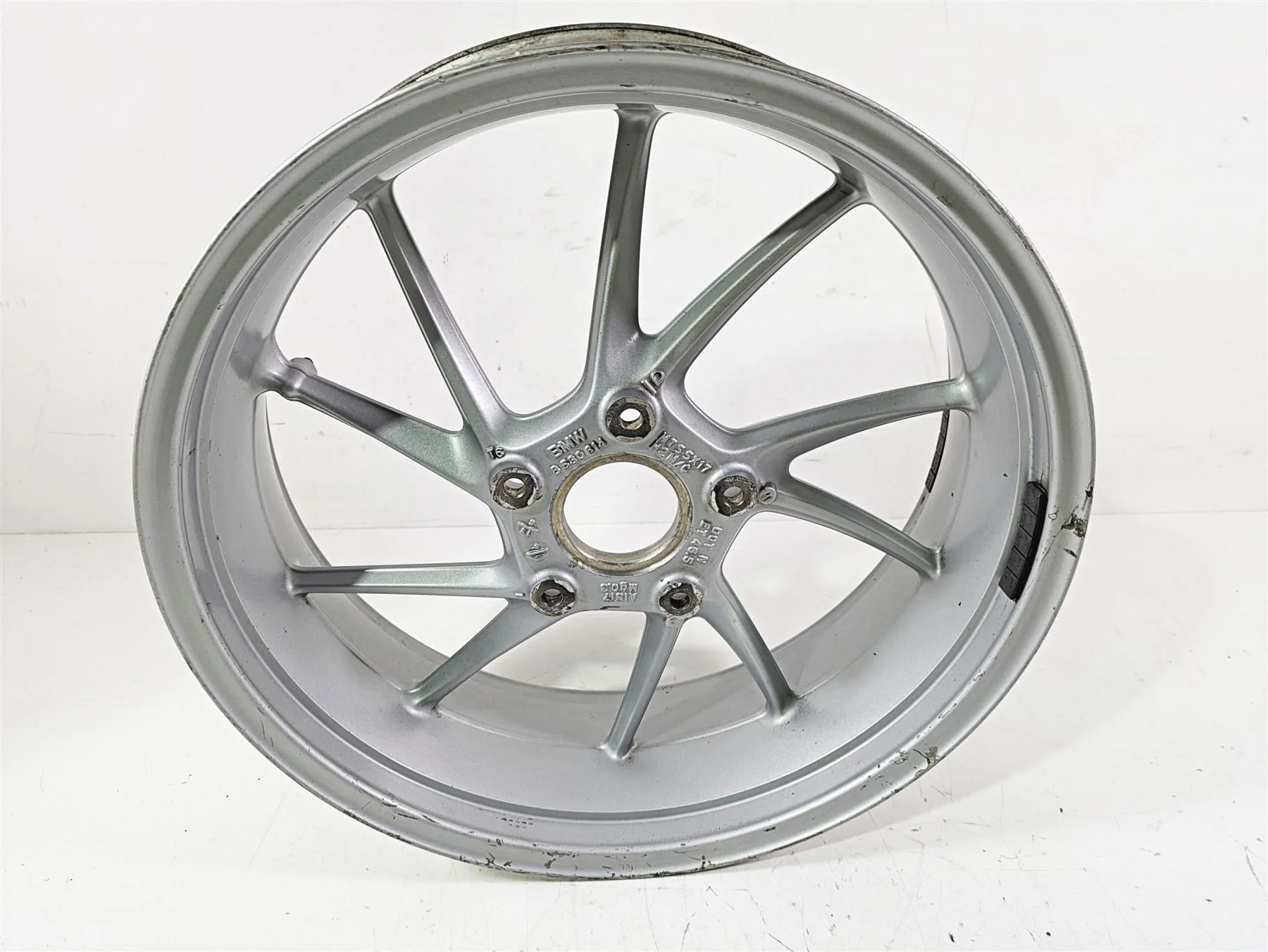 2014 BMW R1200 RT RTW K52 Straight  17x5.5 Rear Wheel Rim 36317727235 - Image 10