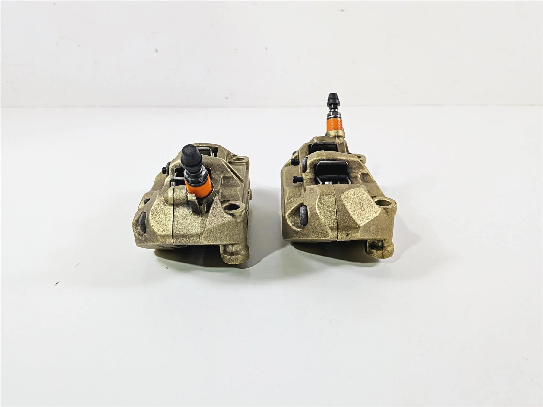 2014 BMW S1000RR K46 Gold Brembo Front Brake Caliper Set 100mm 34117714783 - Image 2