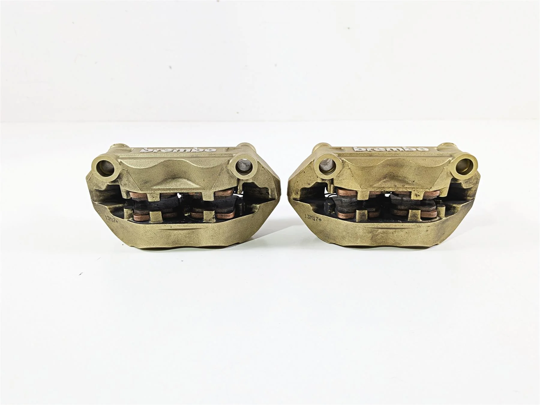 2014 BMW S1000RR K46 Gold Brembo Front Brake Caliper Set 100mm 34117714783 - Image 5