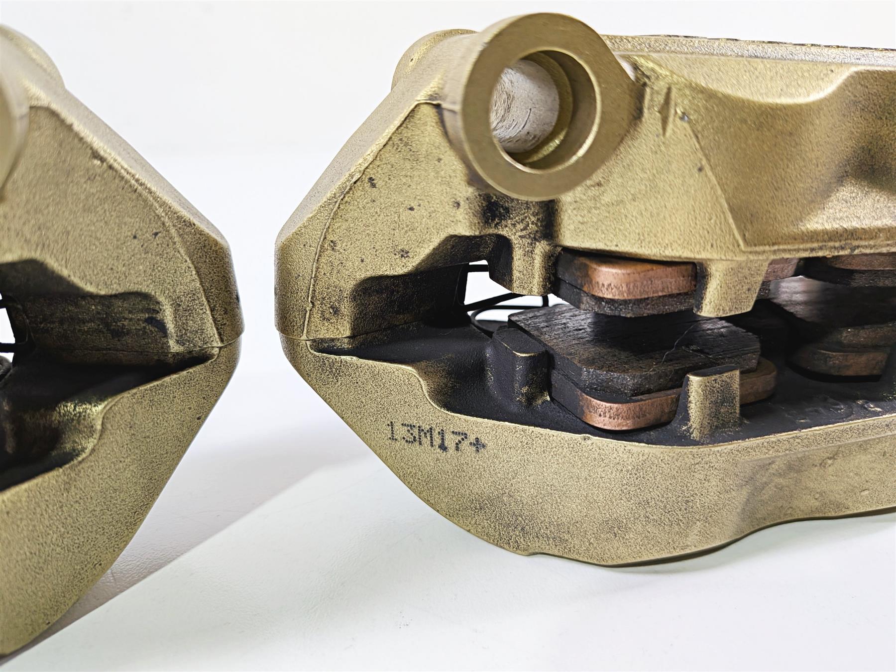 2014 BMW S1000RR K46 Gold Brembo Front Brake Caliper Set 100mm 34117714783 - Image 6