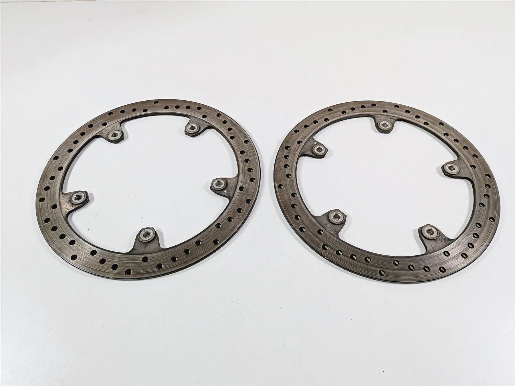 2014 BMW S1000RR K46 Straight Front Brake Rotor Disc Set 320mm 34117723493