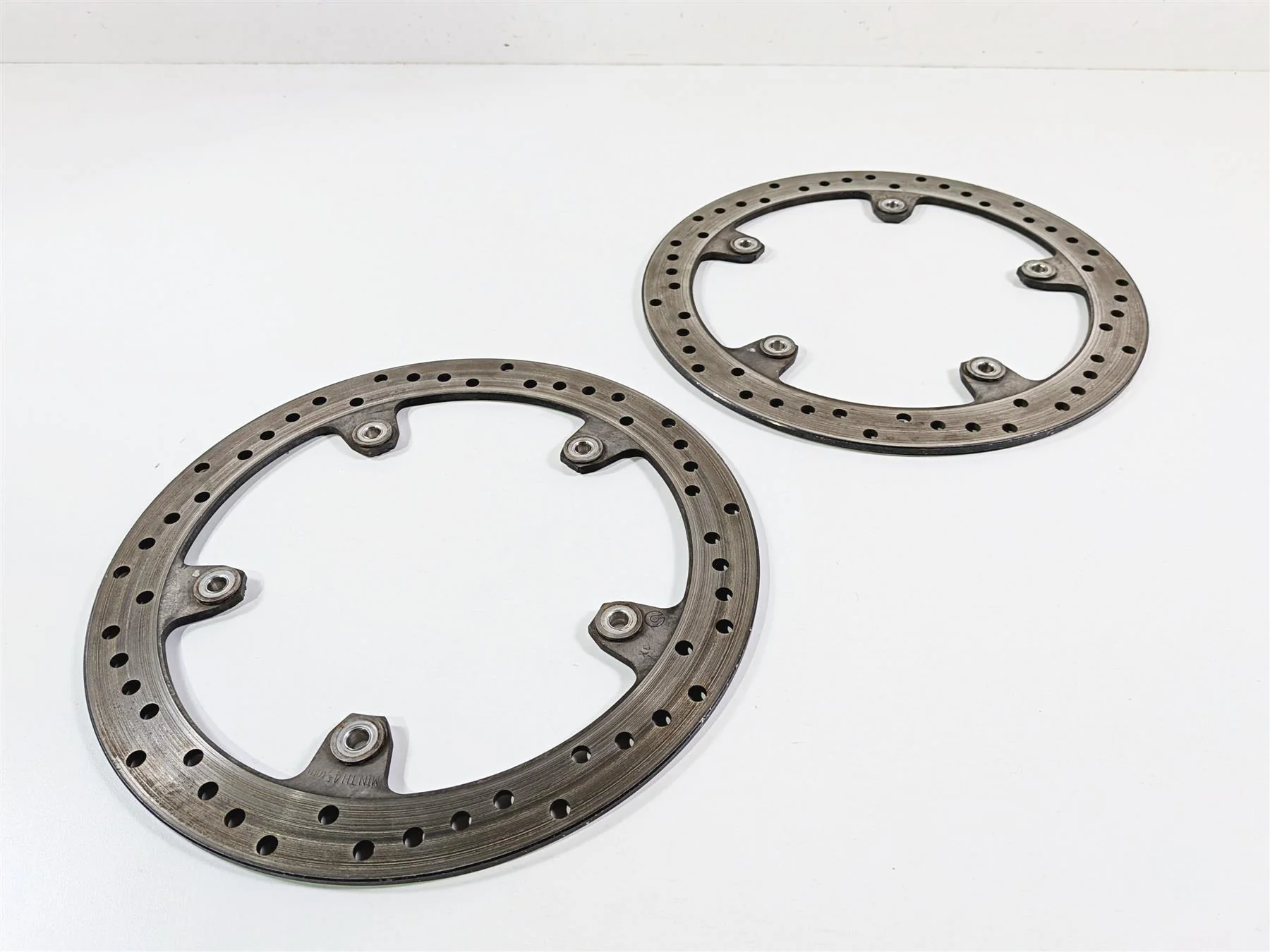2014 BMW S1000RR K46 Straight Front Brake Rotor Disc Set 320mm 34117723493 - Image 12