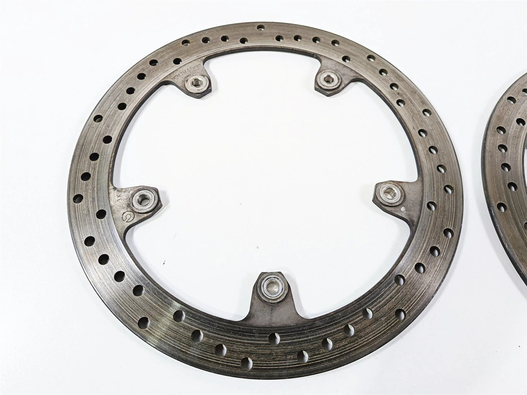 2014 BMW S1000RR K46 Straight Front Brake Rotor Disc Set 320mm 34117723493 - Image 5