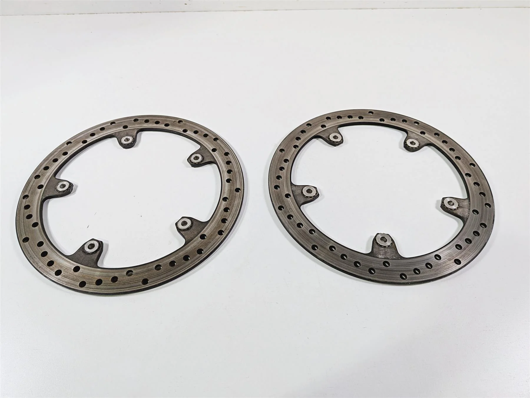 2014 BMW S1000RR K46 Straight Front Brake Rotor Disc Set 320mm 34117723493 - Image 7