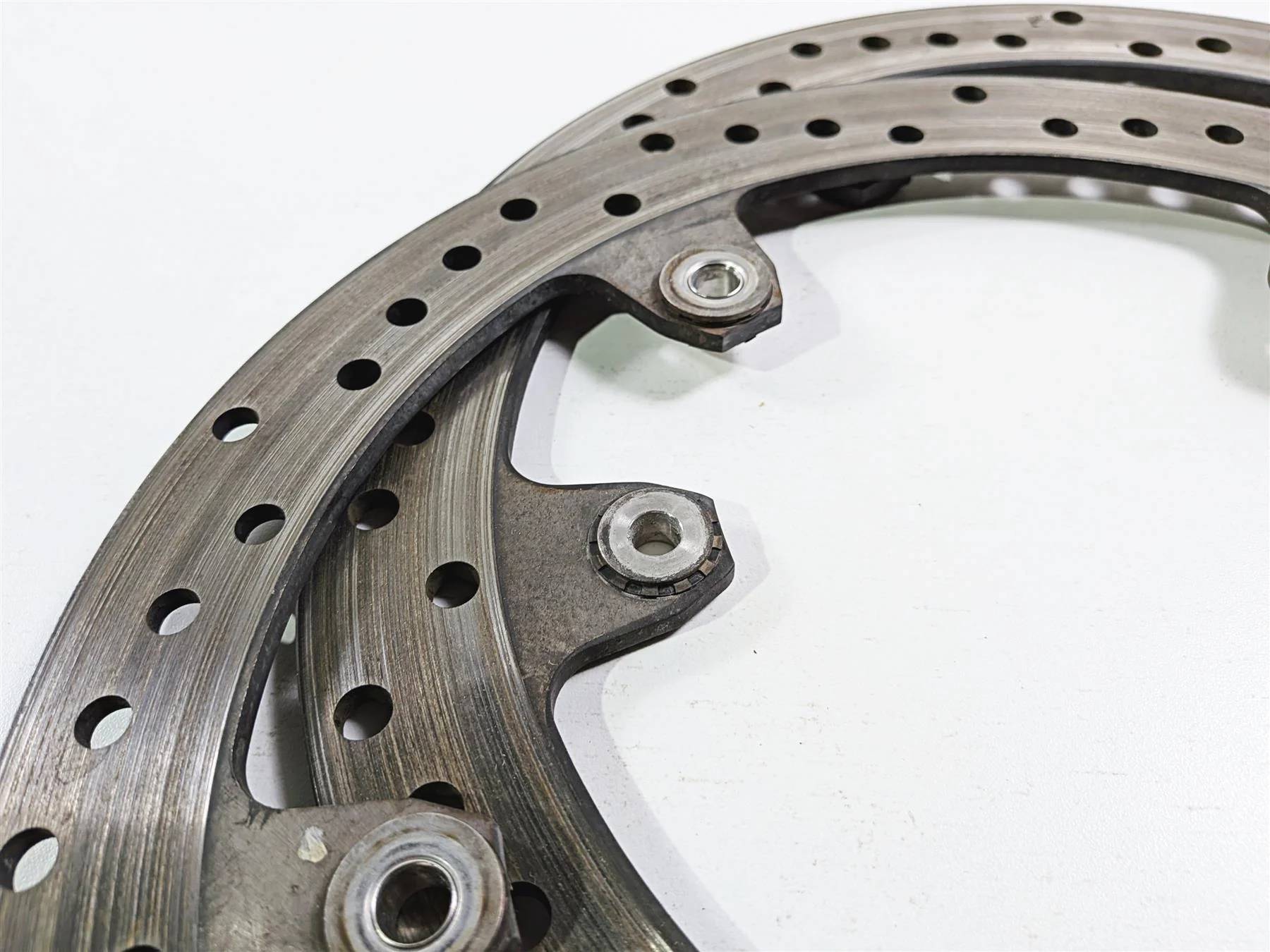 2014 BMW S1000RR K46 Straight Front Brake Rotor Disc Set 320mm 34117723493 - Image 8