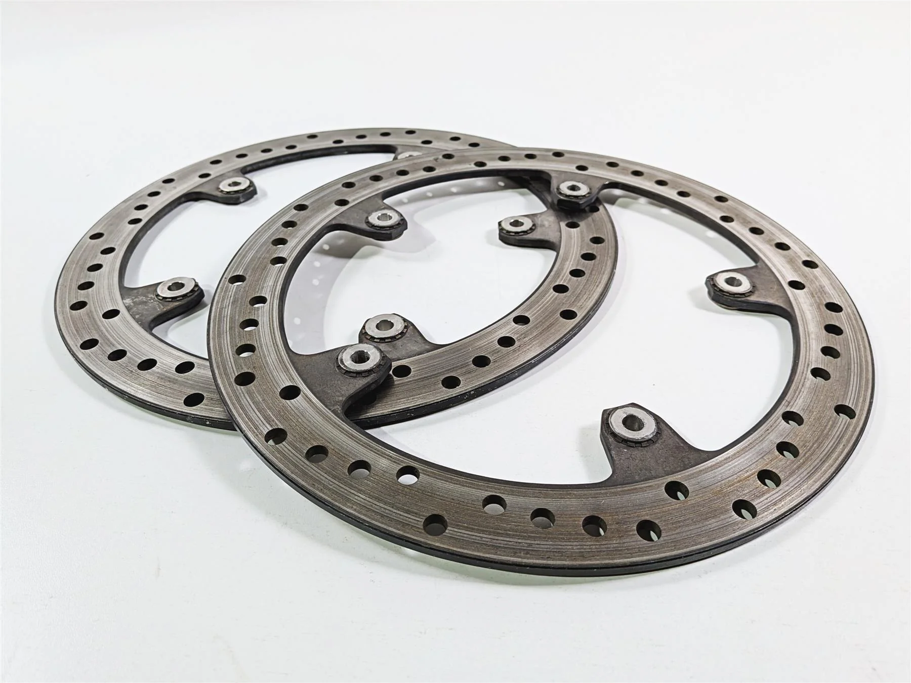 2014 BMW S1000RR K46 Straight Front Brake Rotor Disc Set 320mm 34117723493 - Image 9