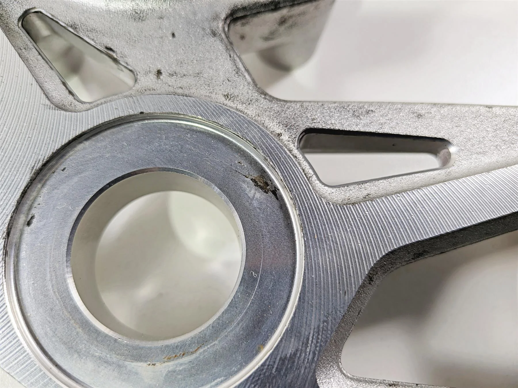 2014 BMW S1000RR K46 Upper Triple Tree Steering Clamp 31428526854 - Image 8