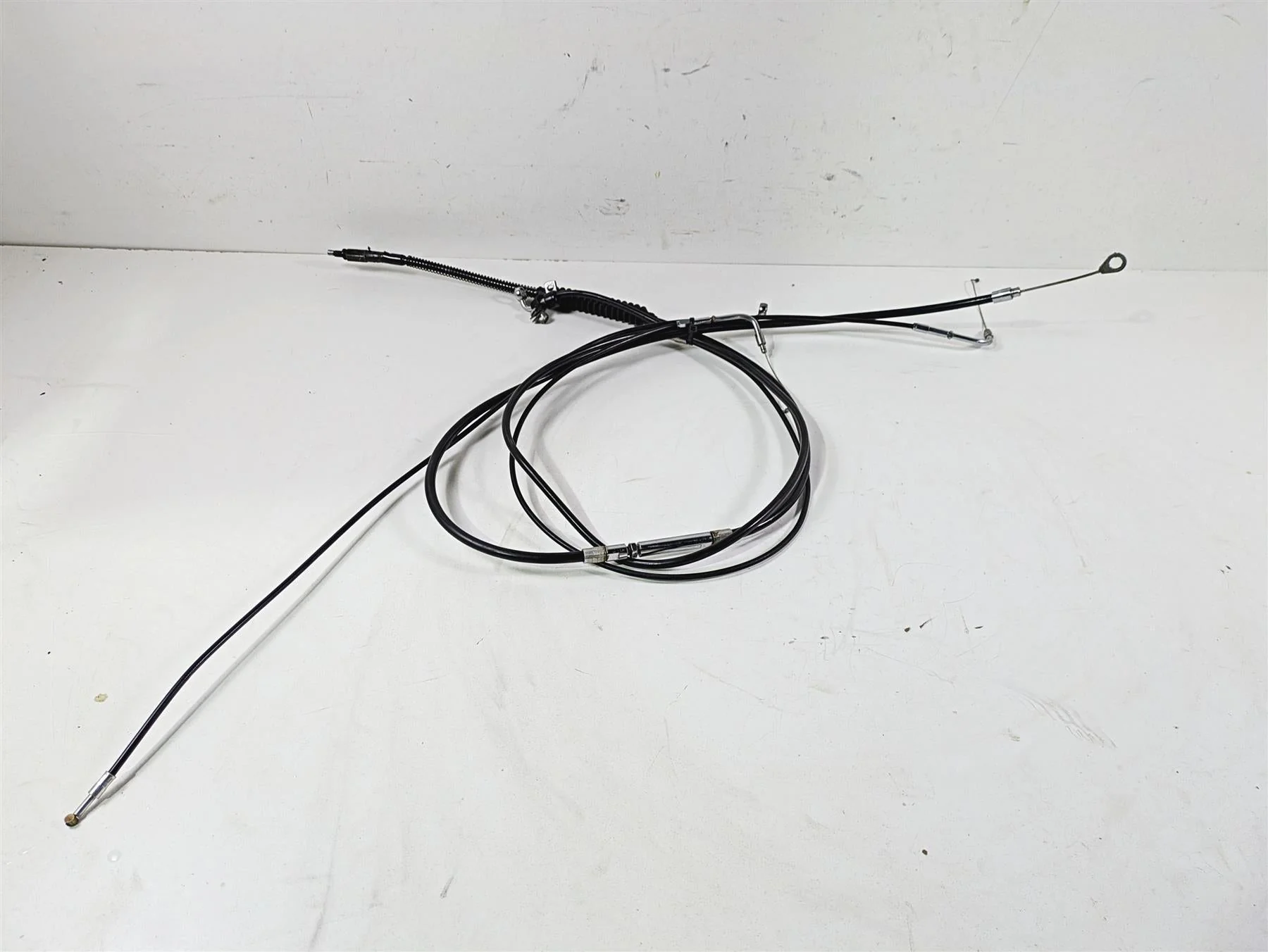 2014 Harley FLS Softail Slim 16" Apehanger Extended Throttle & Clutch Cables - Image 3